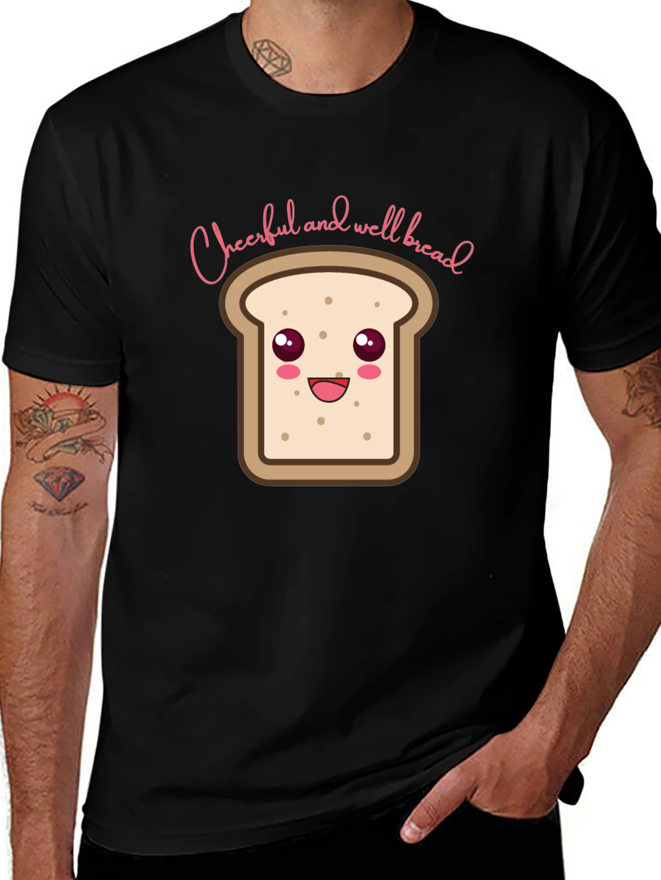 Cheerful and Well Bread T-Shirt - Black