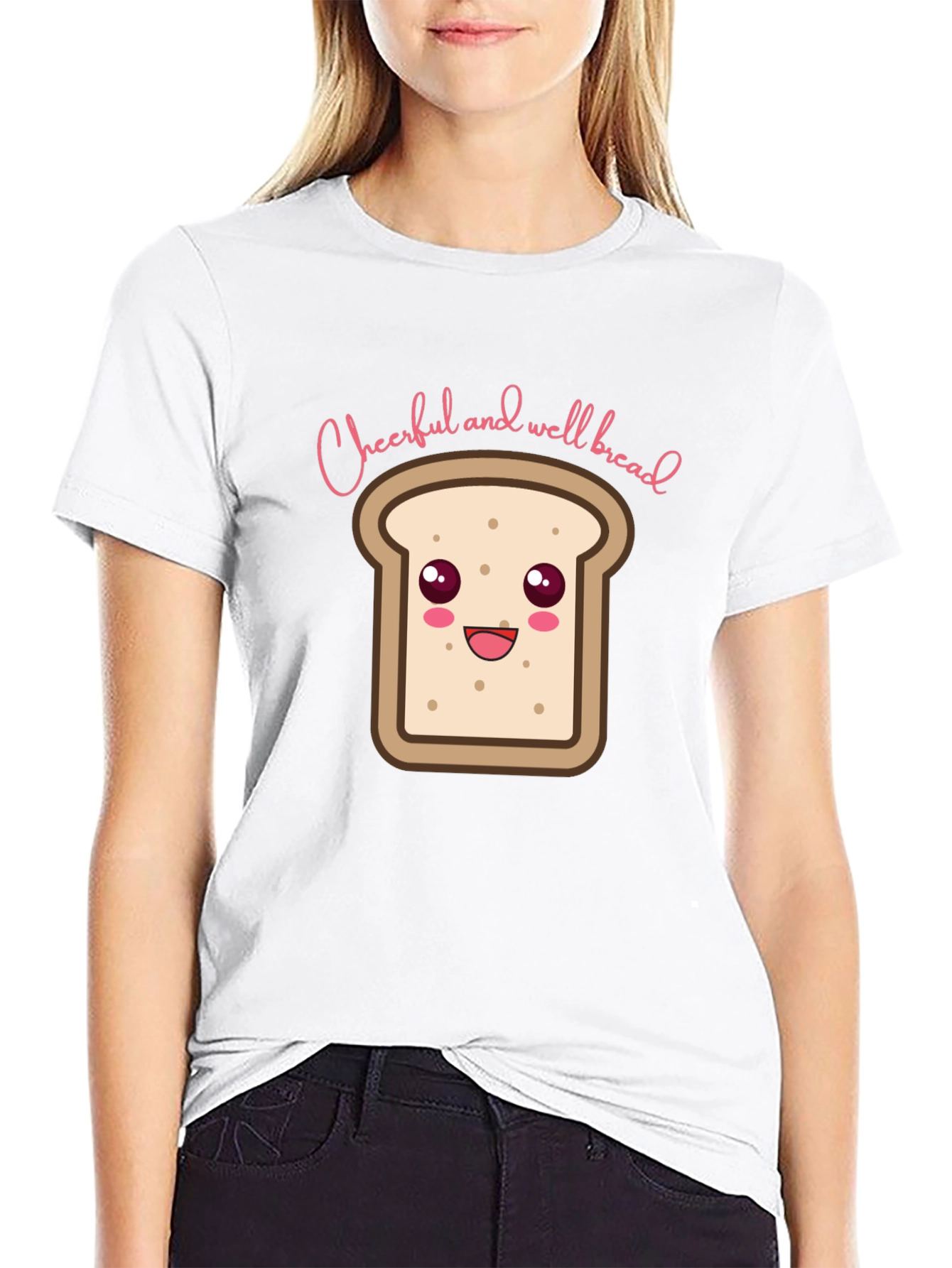 Cheerful and Well Bread T-Shirt - Black