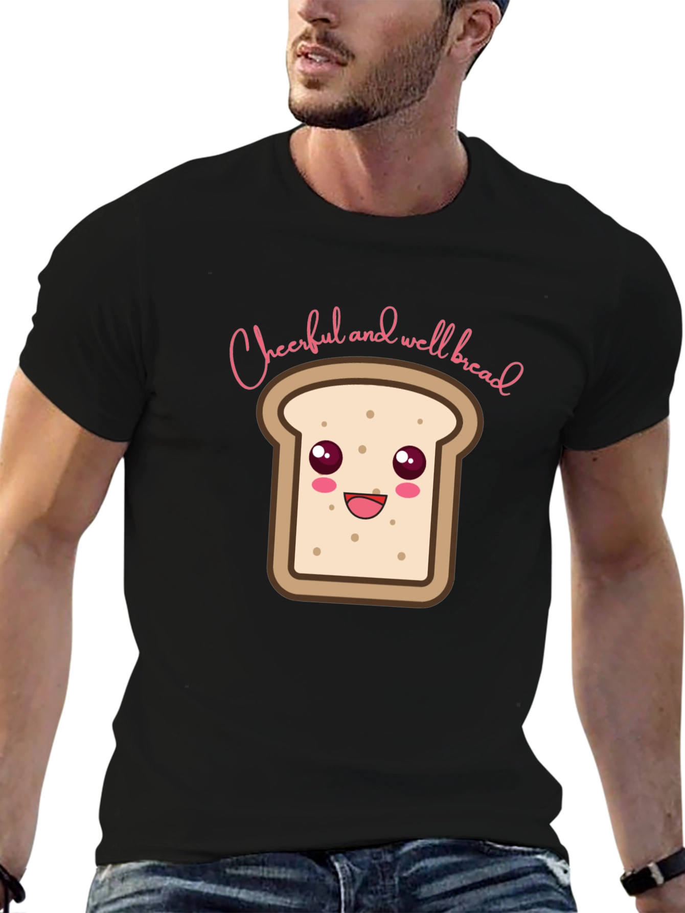 Cheerful and Well Bread T-Shirt - Black