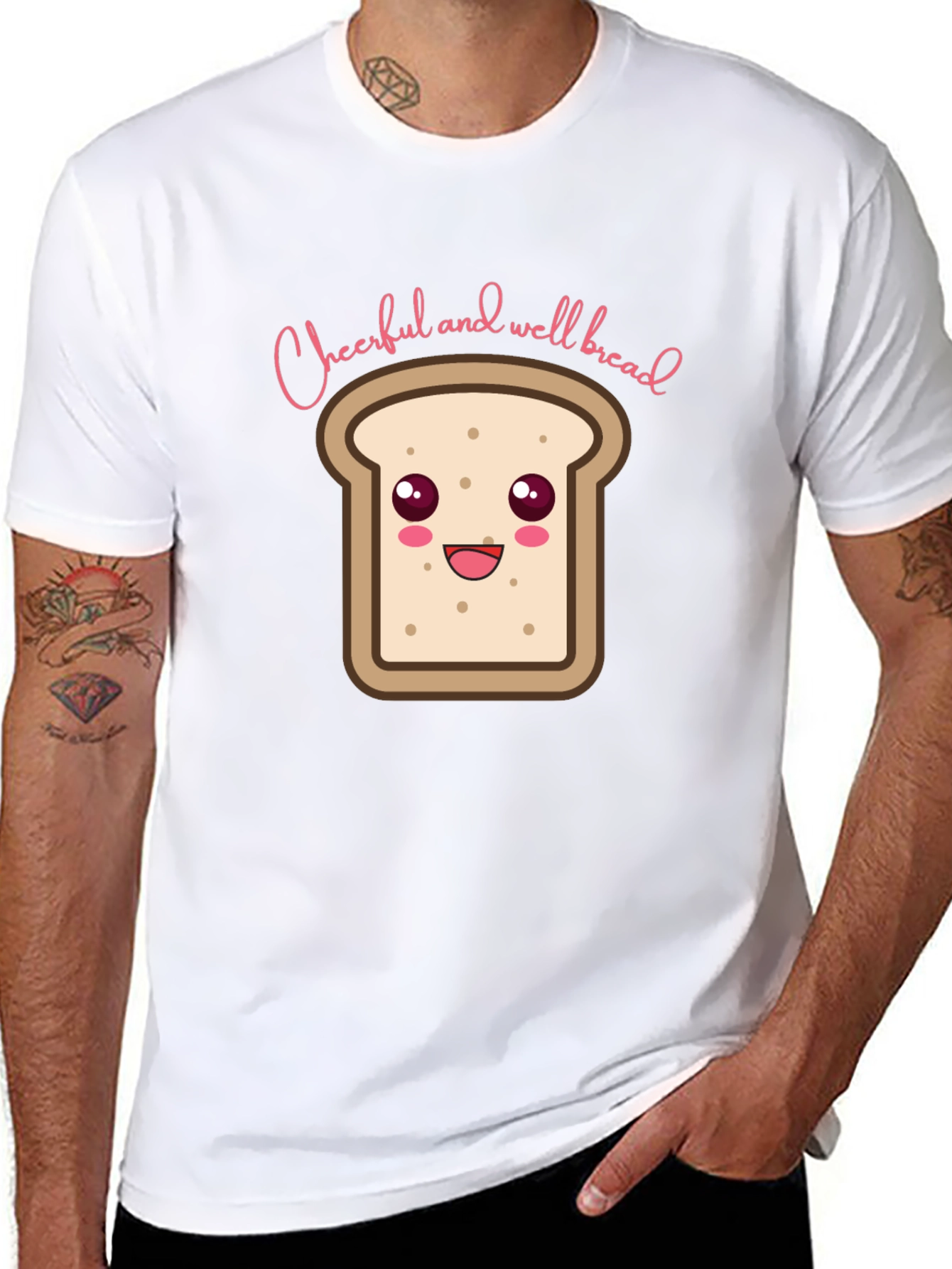 Cheerful and Well Bread T-Shirt - Black