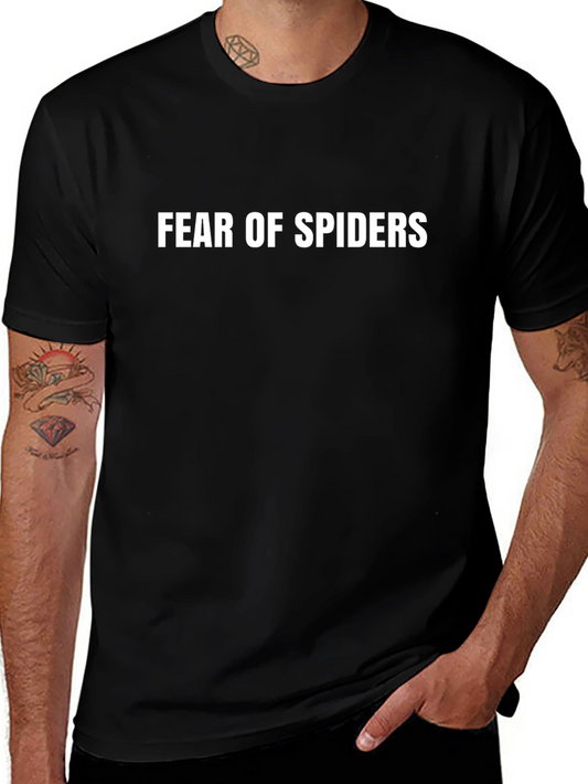 Fear of Spiders Graphic Tee - Bold Statement Shirt