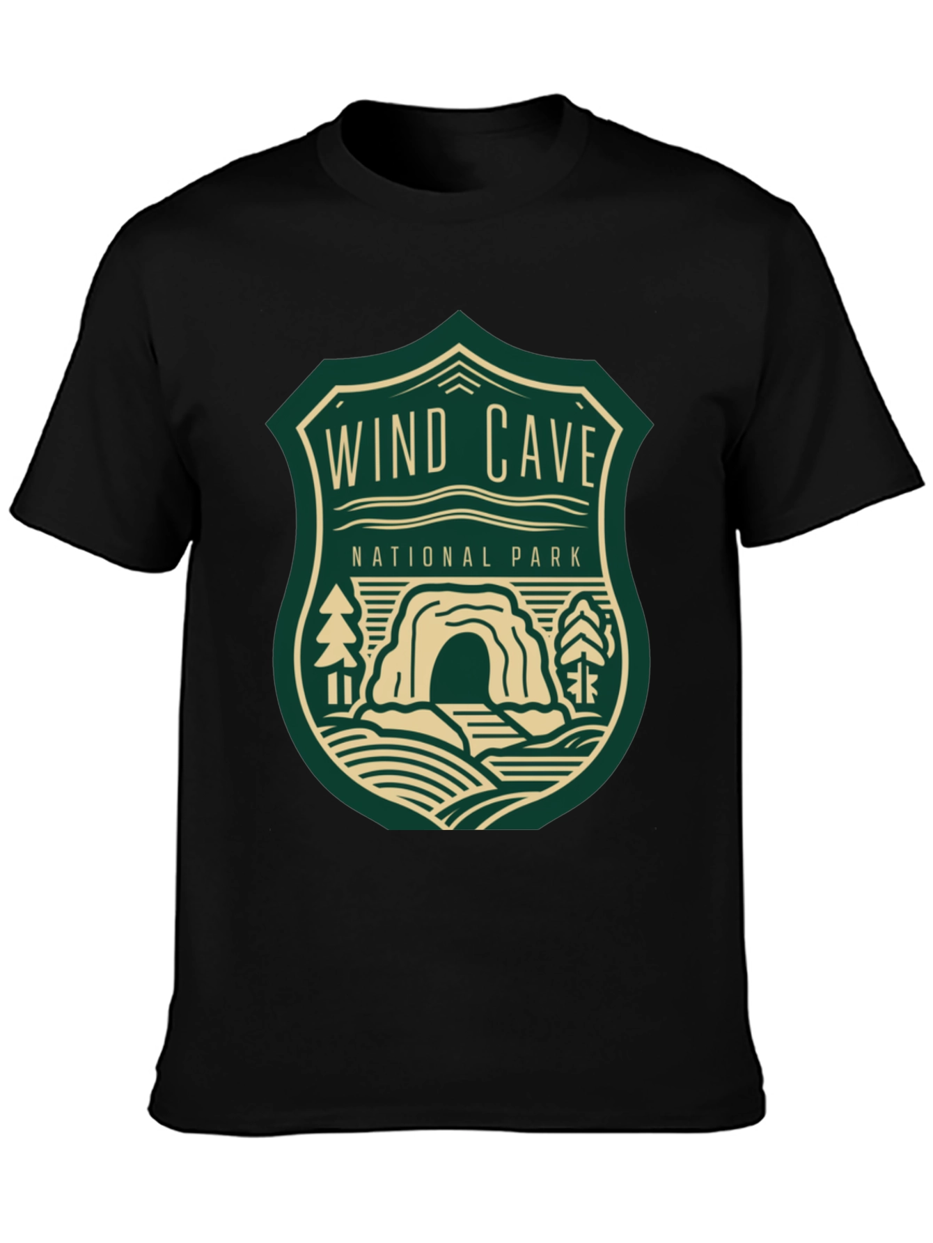 Wind Cave National Park Graphic Tee - Black