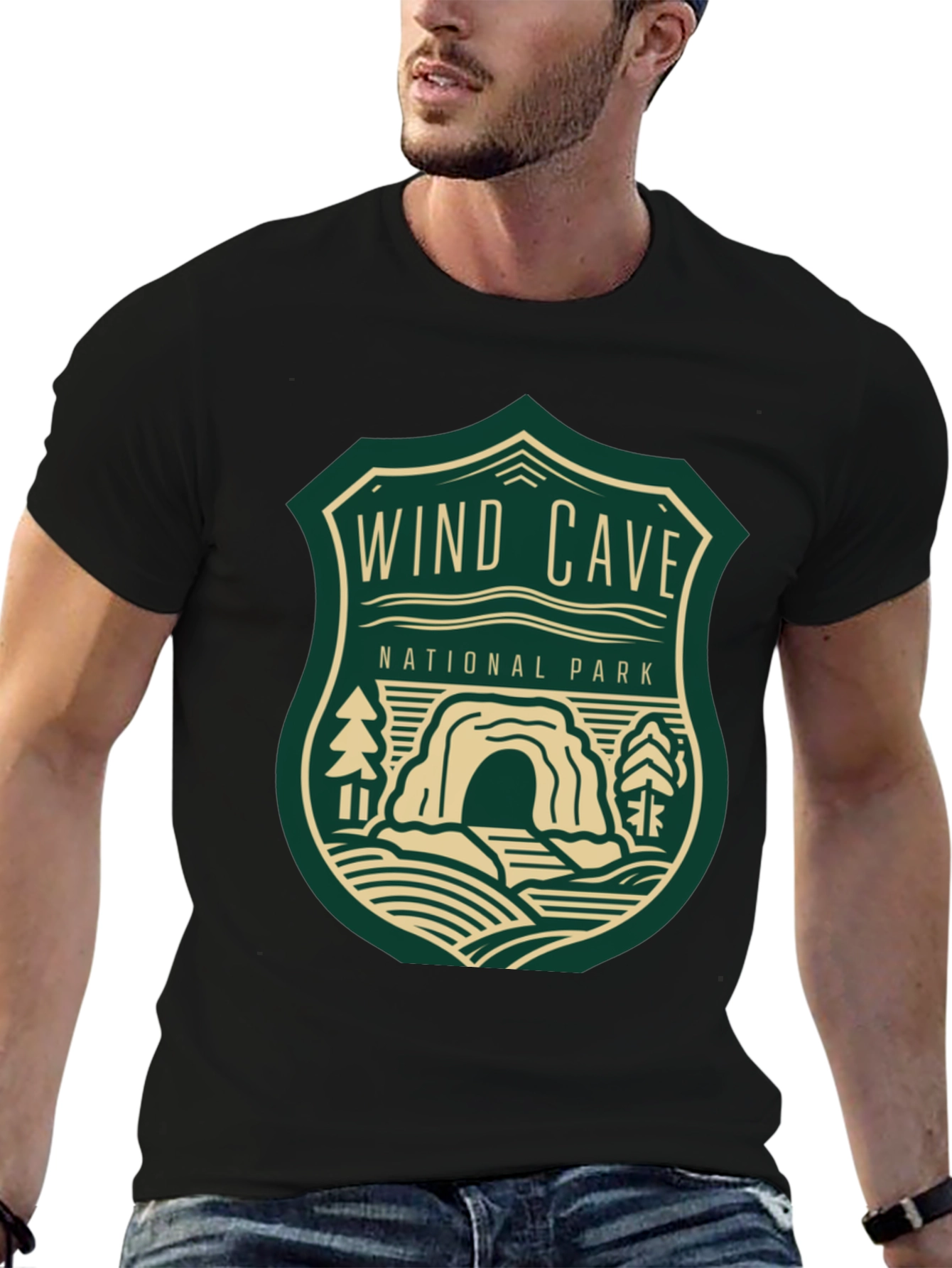 Wind Cave National Park Graphic Tee - Black