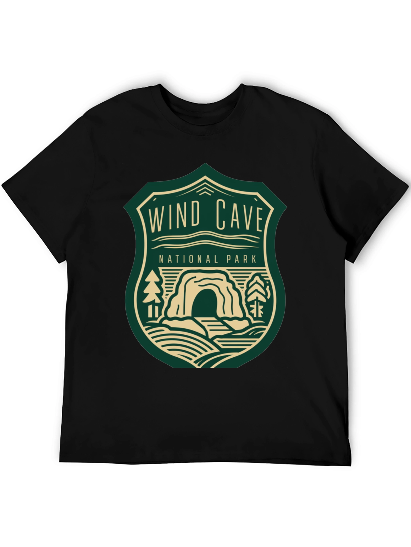 Wind Cave National Park Graphic Tee - Black