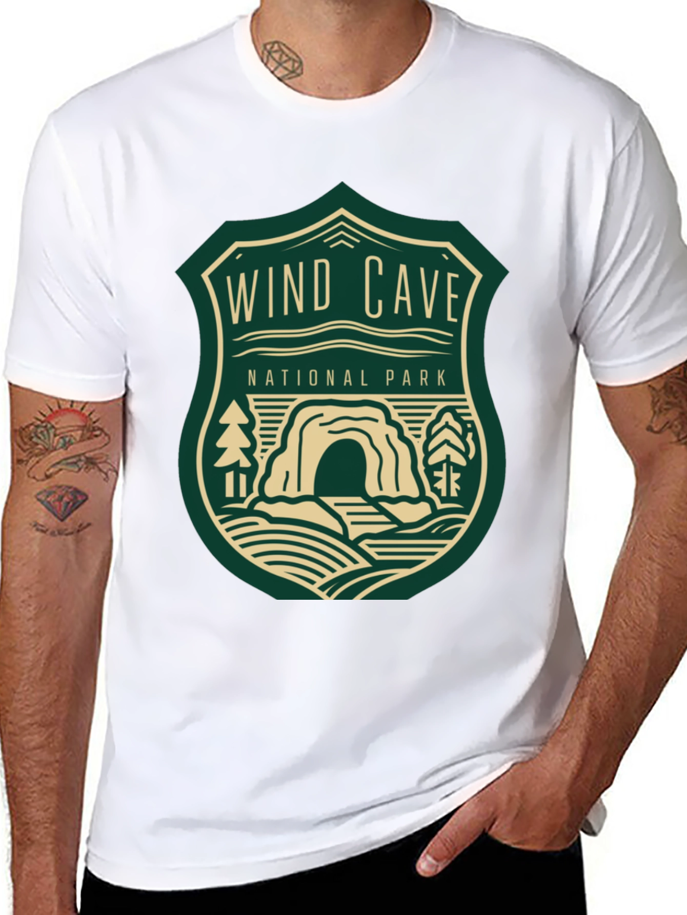 Wind Cave National Park Graphic Tee - Black