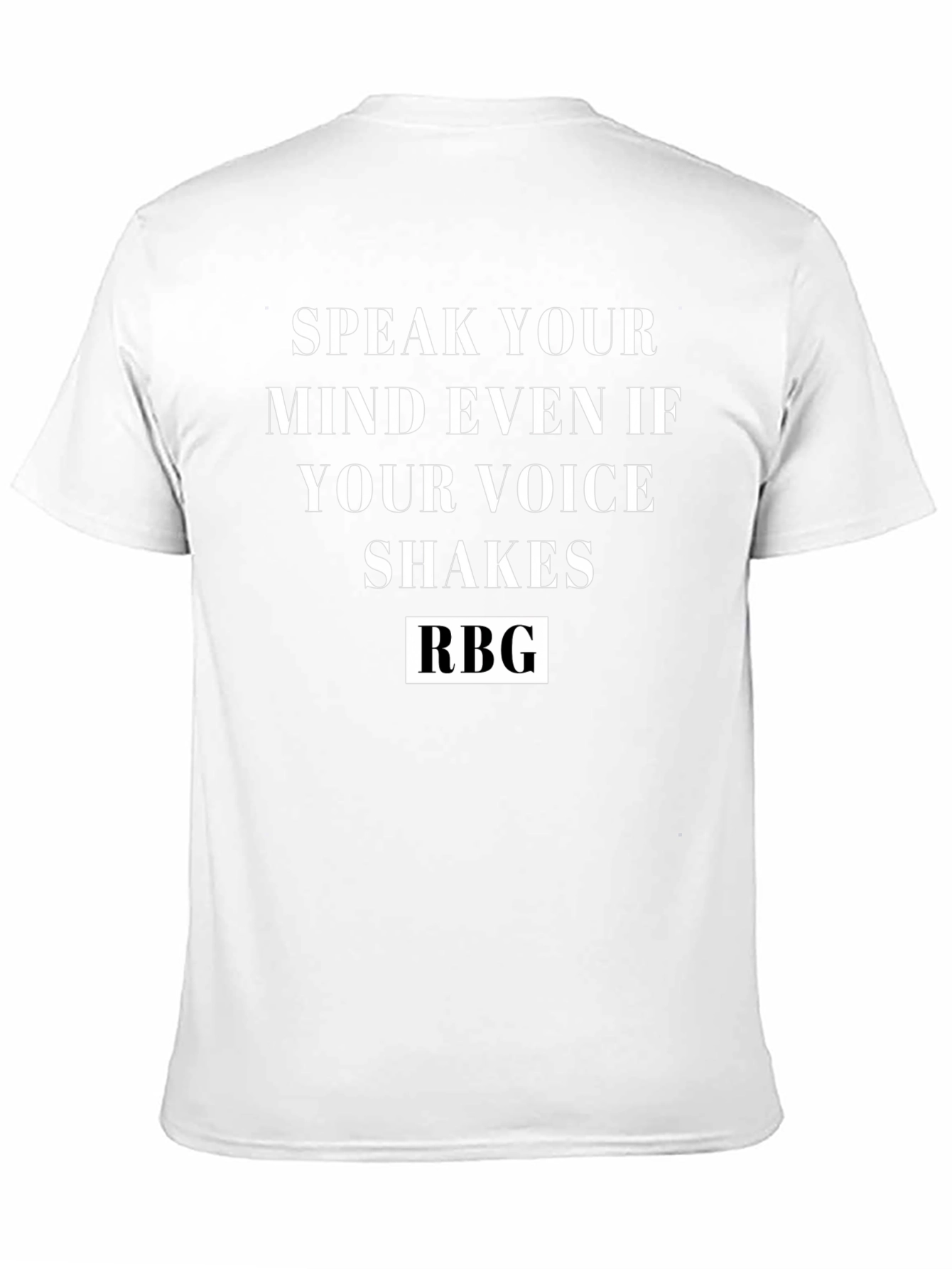 Speak Your Mind RBG Black T-Shirt