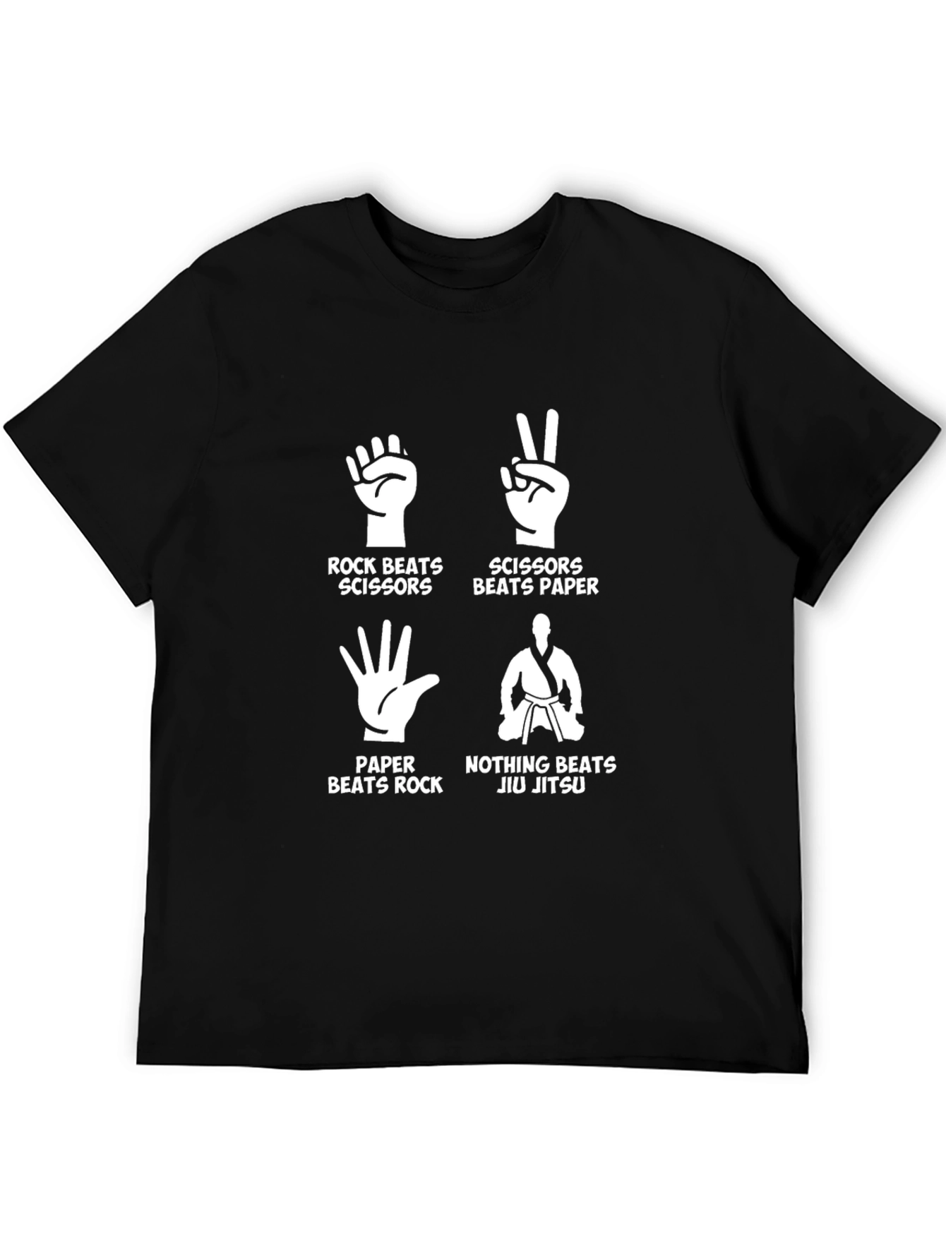 Rock Paper Scissors Jiu Jitsu Graphic T-Shirt