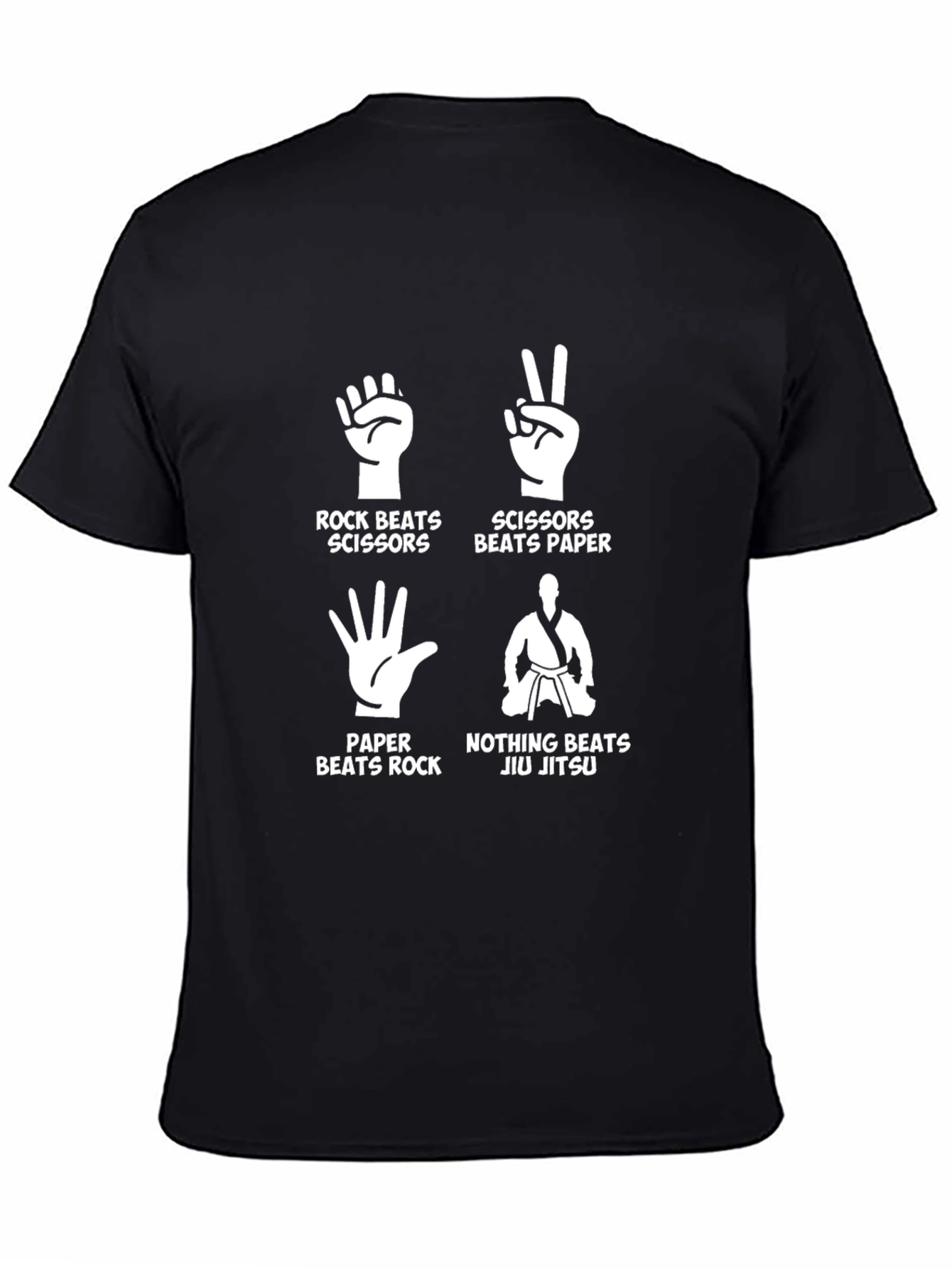 Rock Paper Scissors Jiu Jitsu Graphic T-Shirt