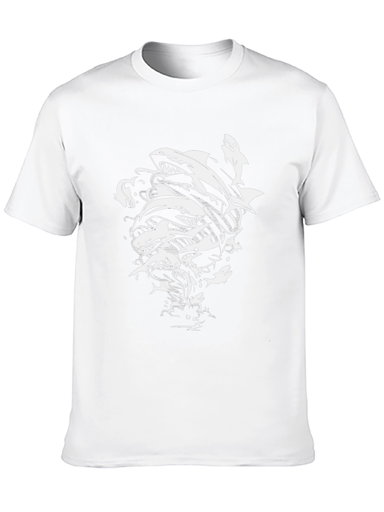 Shark Frenzy Black T-Shirt