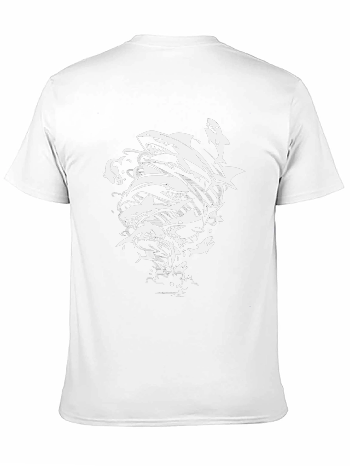 Shark Frenzy Black T-Shirt