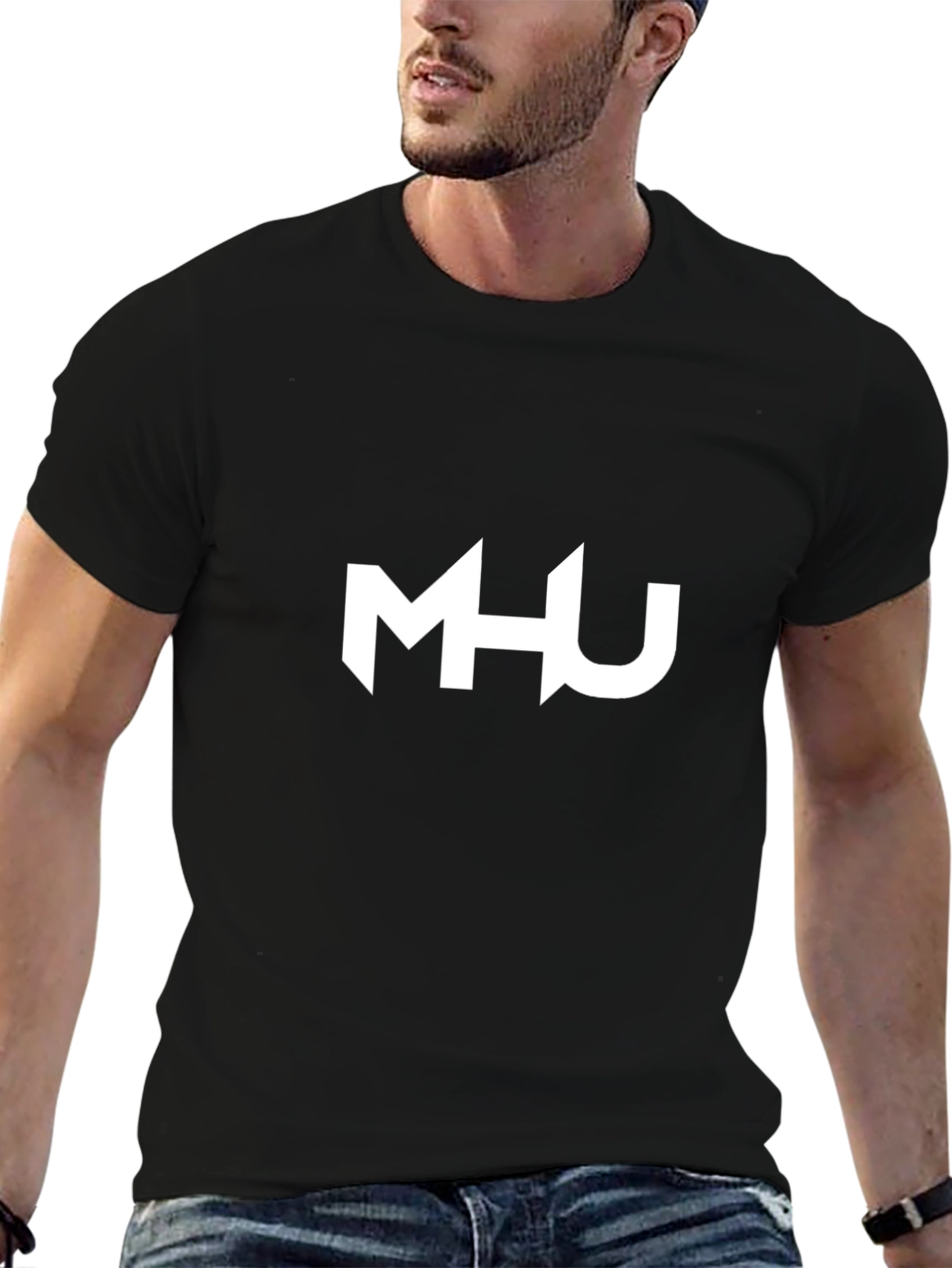 MHU Graphic Tee - Modern Black T-Shirt