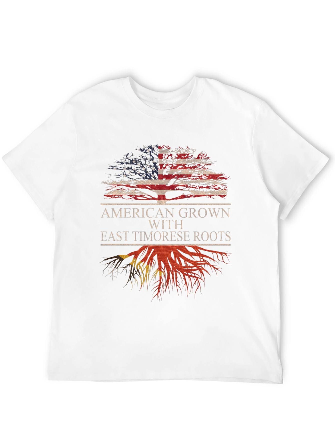 American Grown East Timorese Roots Graphic Tee