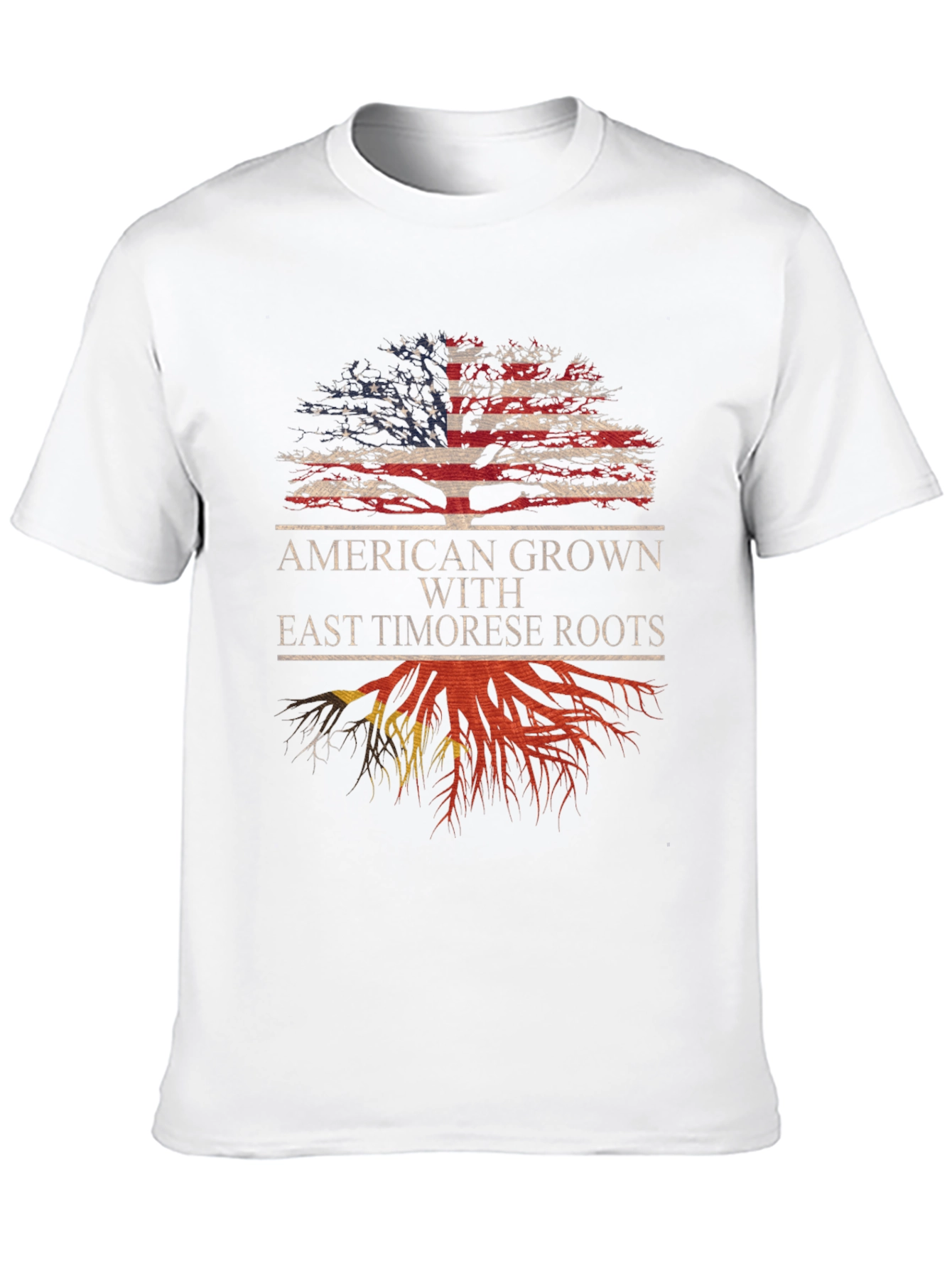 American Grown East Timorese Roots Graphic Tee