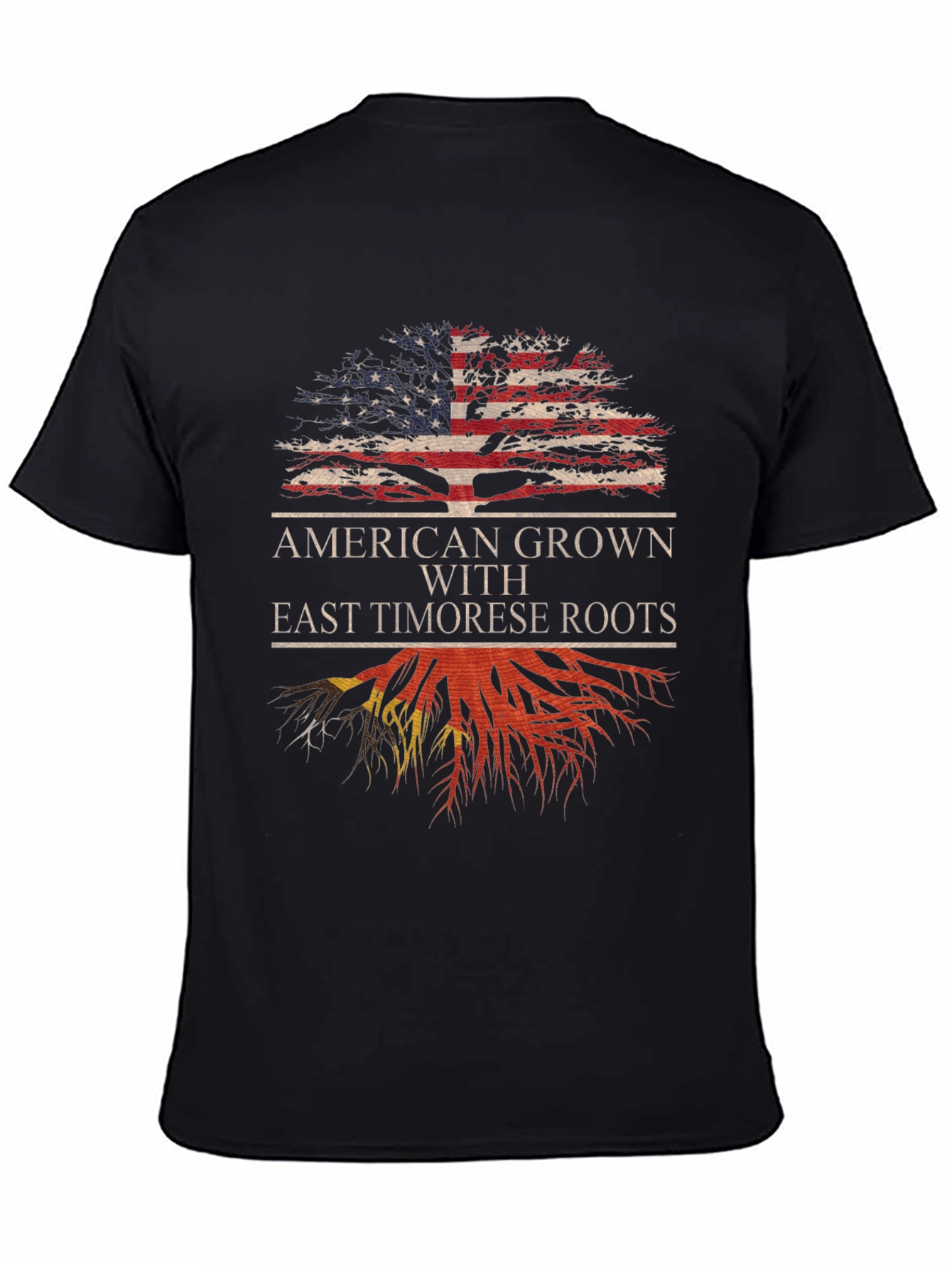 American Grown East Timorese Roots Graphic Tee