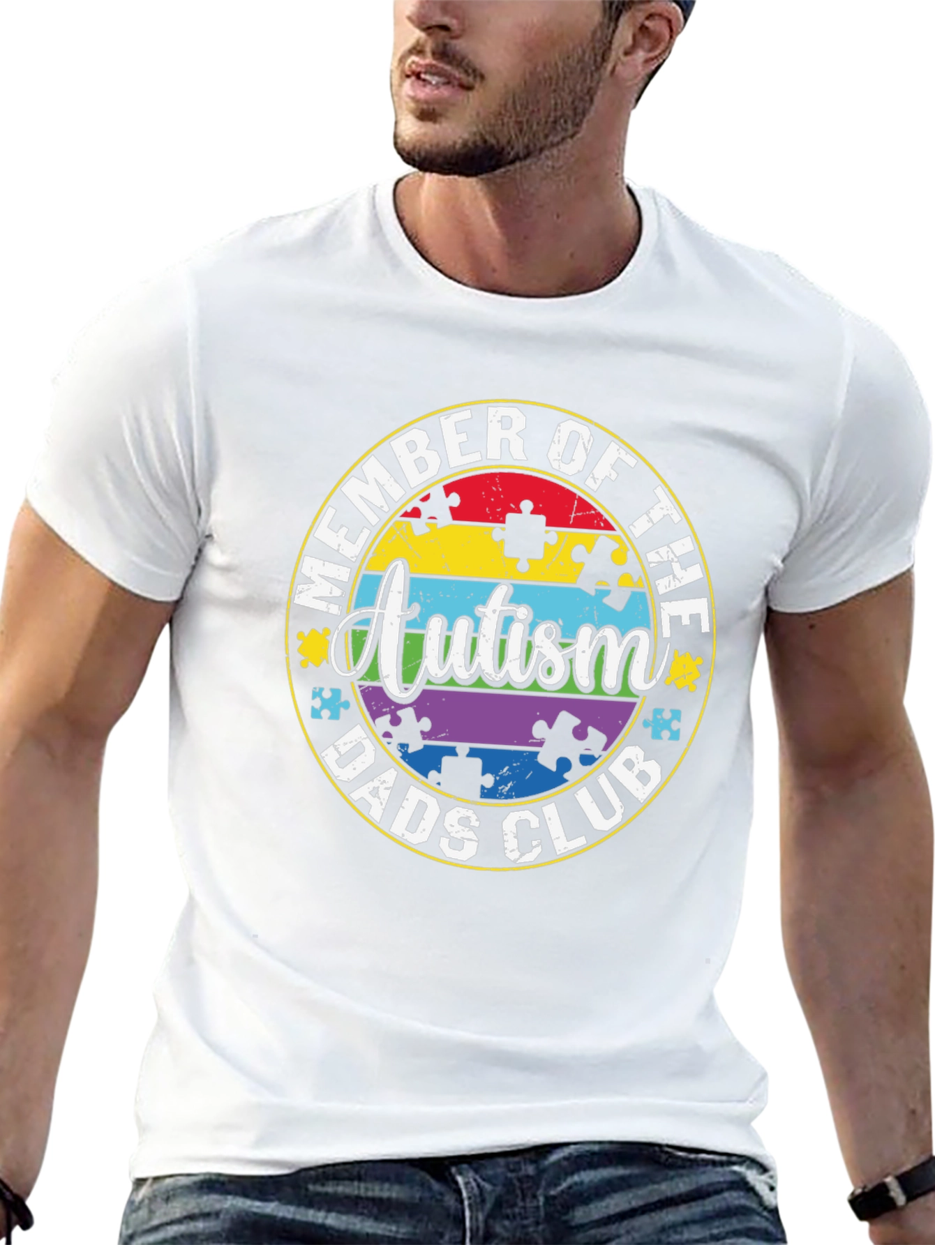 Autism Dads Club Member T-Shirt