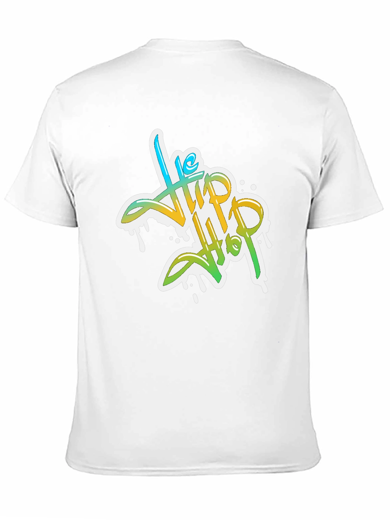 Stylish Hip Hop Graphic Print Black T-Shirt