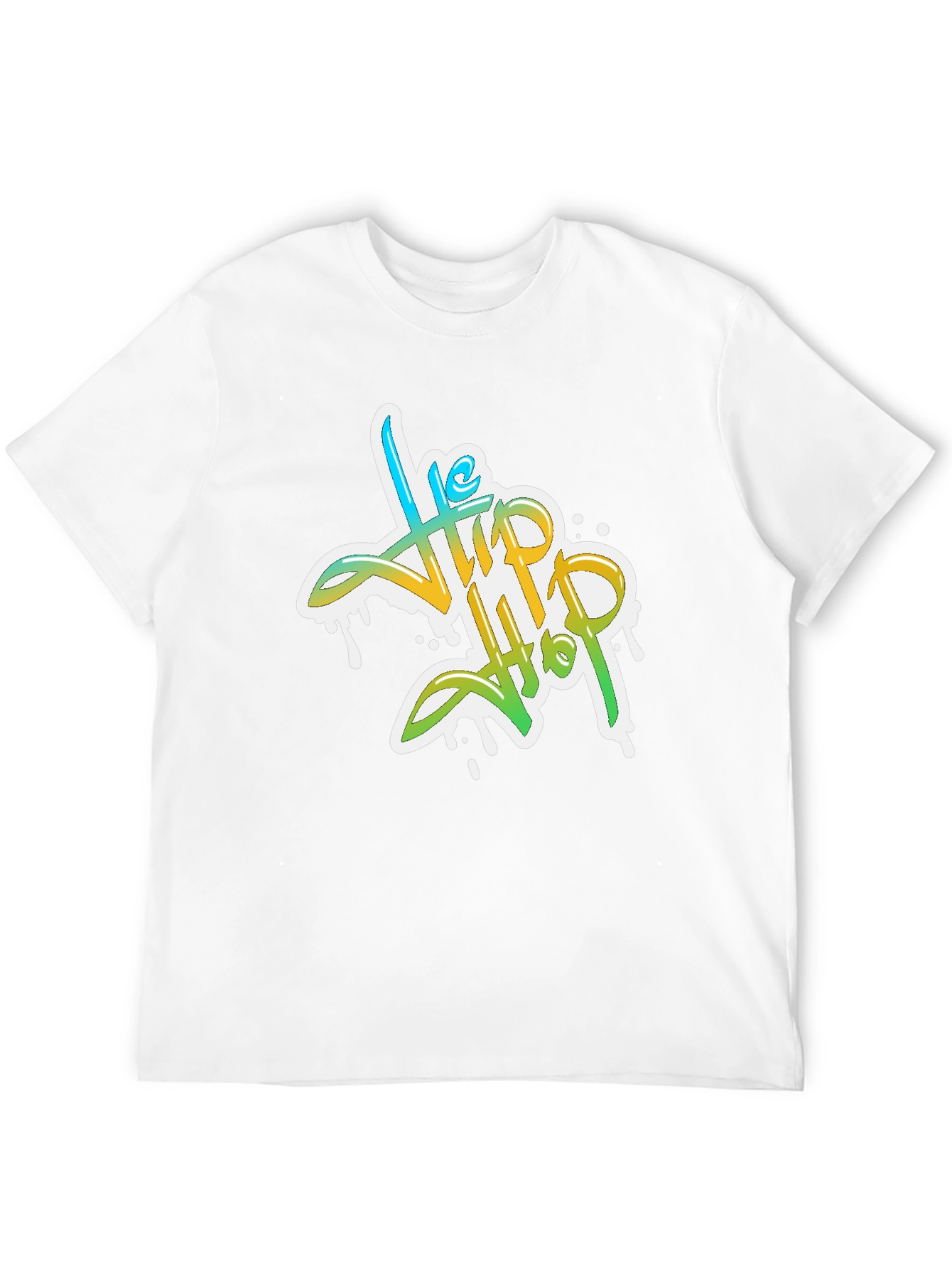 Stylish Hip Hop Graphic Print Black T-Shirt