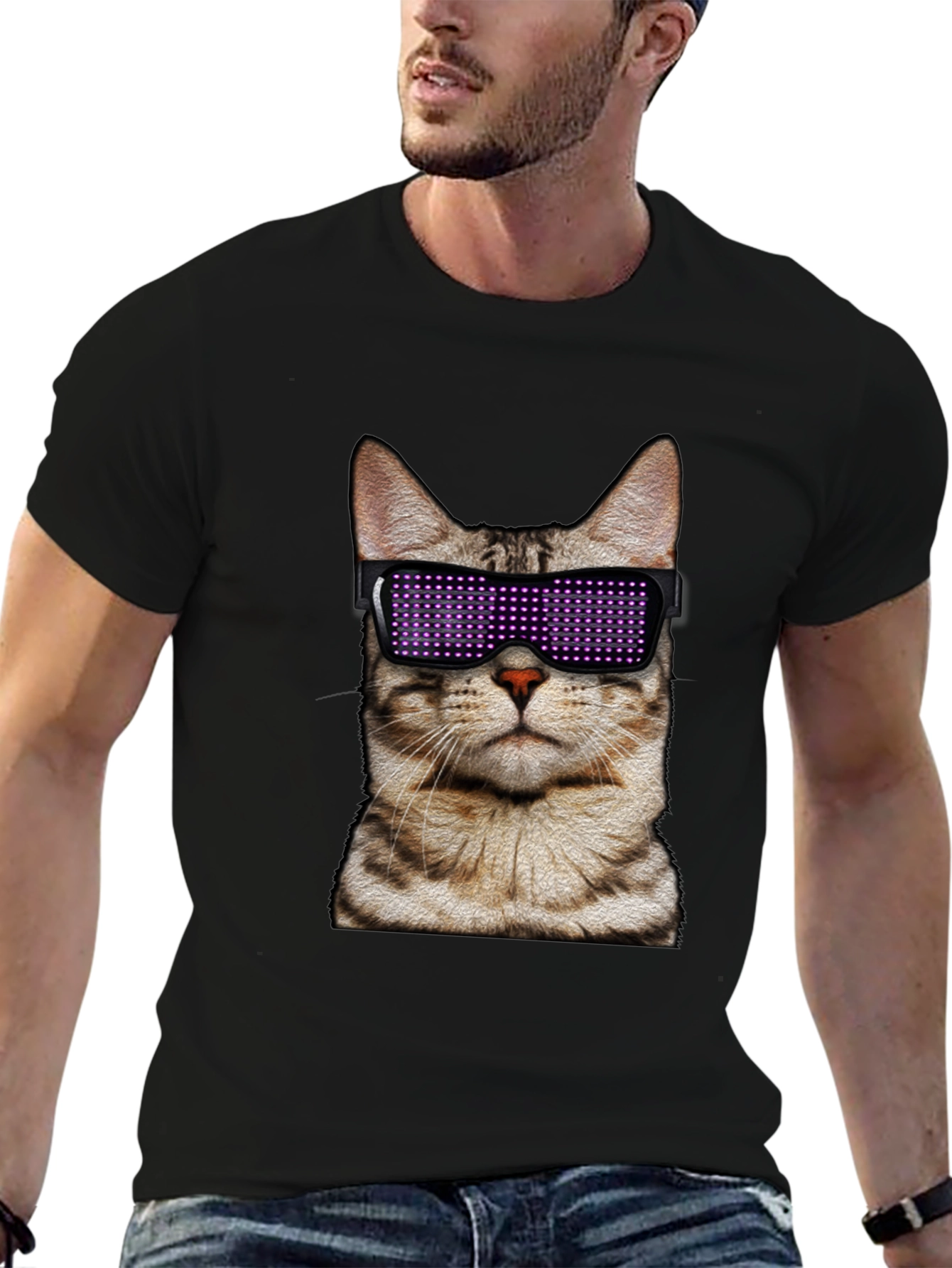 Cool Cat LED Shades T-Shirt