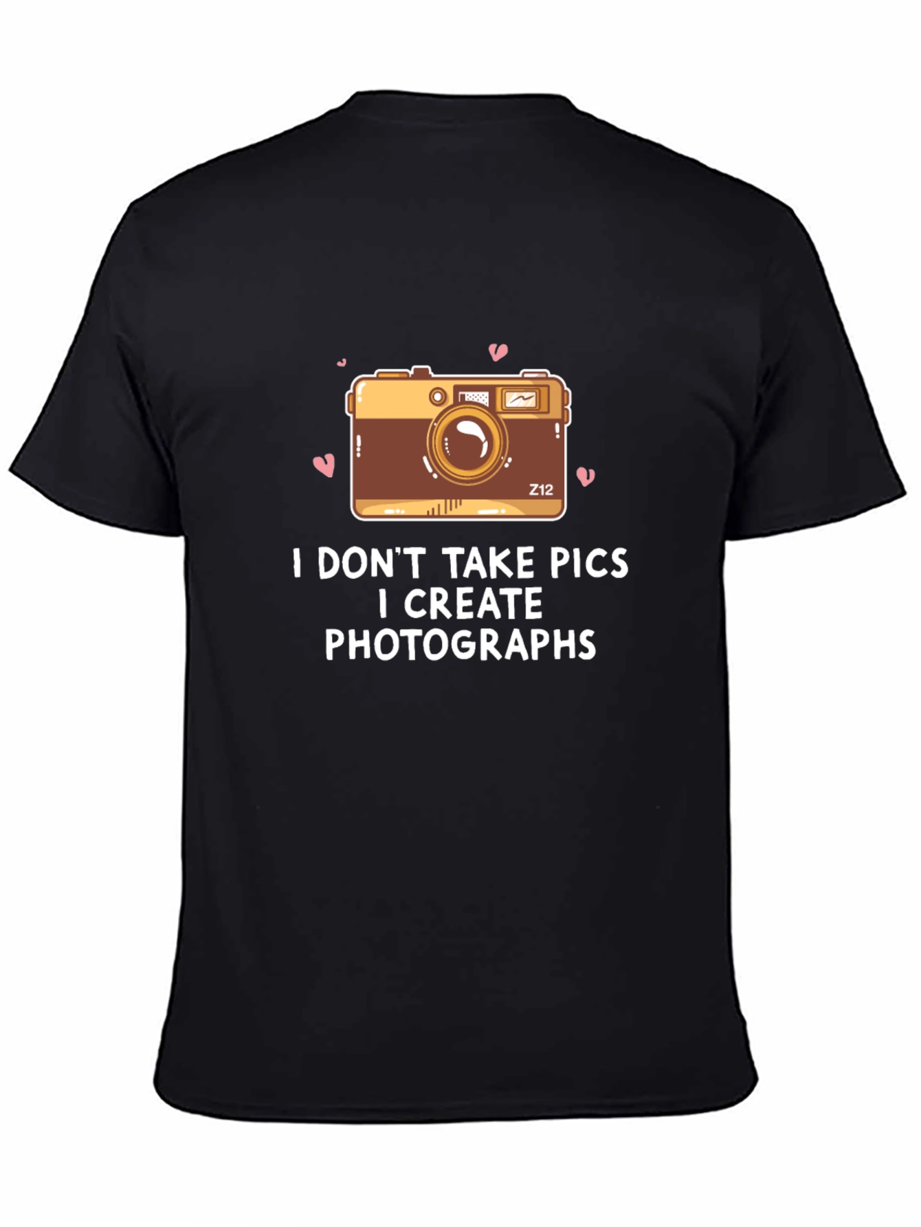 Creative Photographer T-Shirt - Camera Design