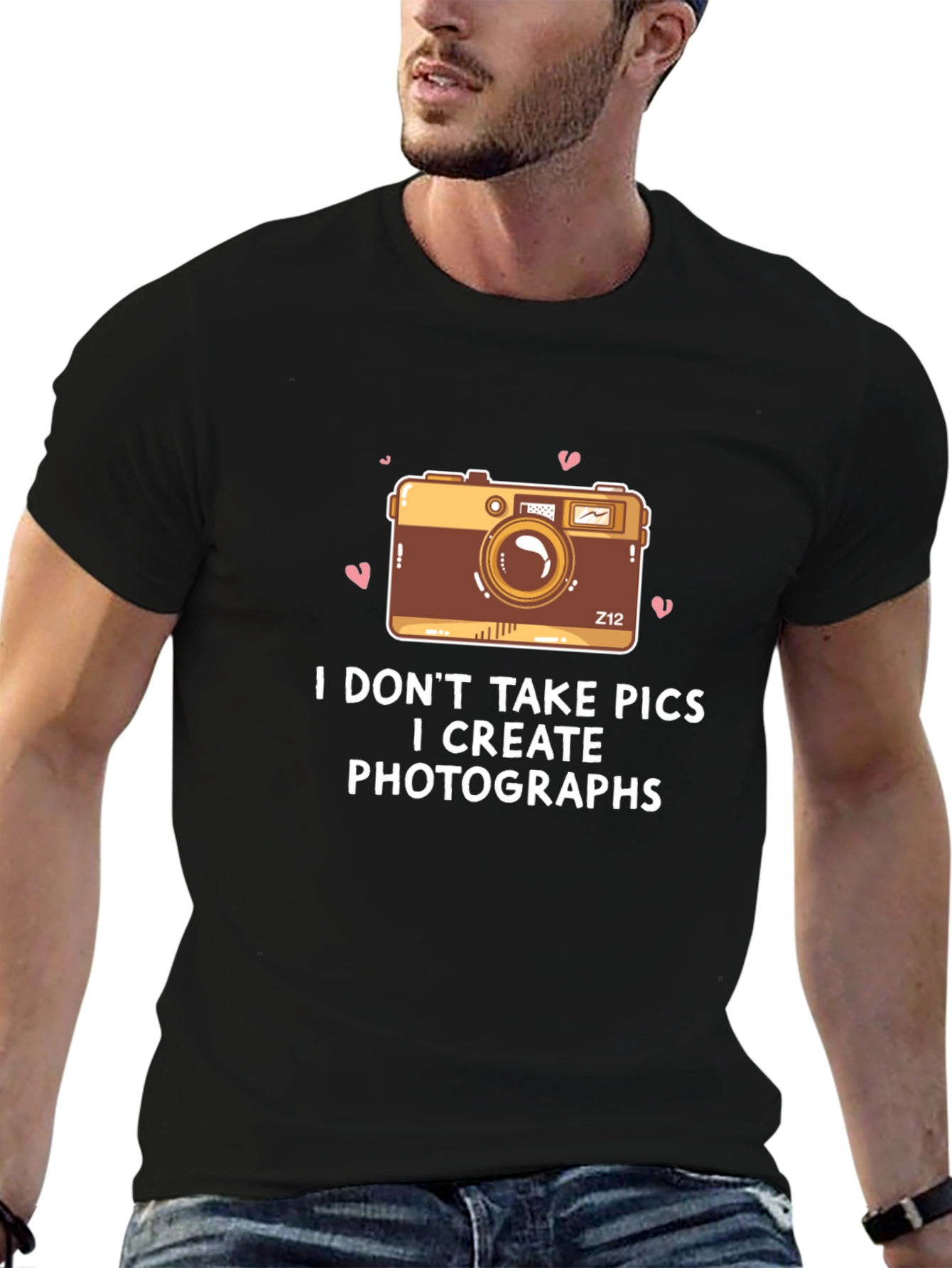 Creative Photographer T-Shirt - Camera Design