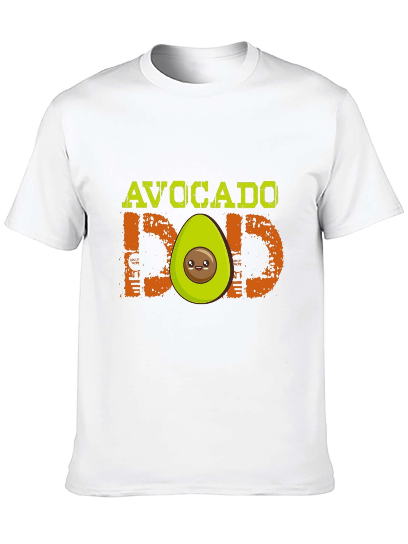 Avocado Dad Graphic T-Shirt - Black Cute Design