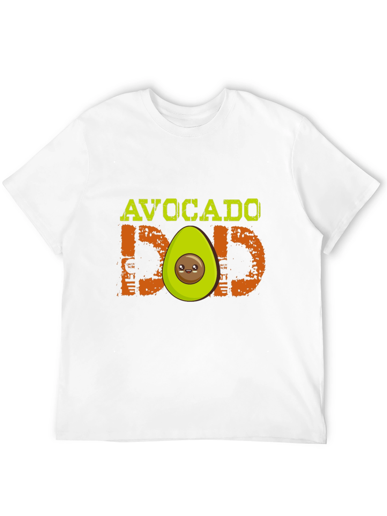 Avocado Dad Graphic T-Shirt - Black Cute Design