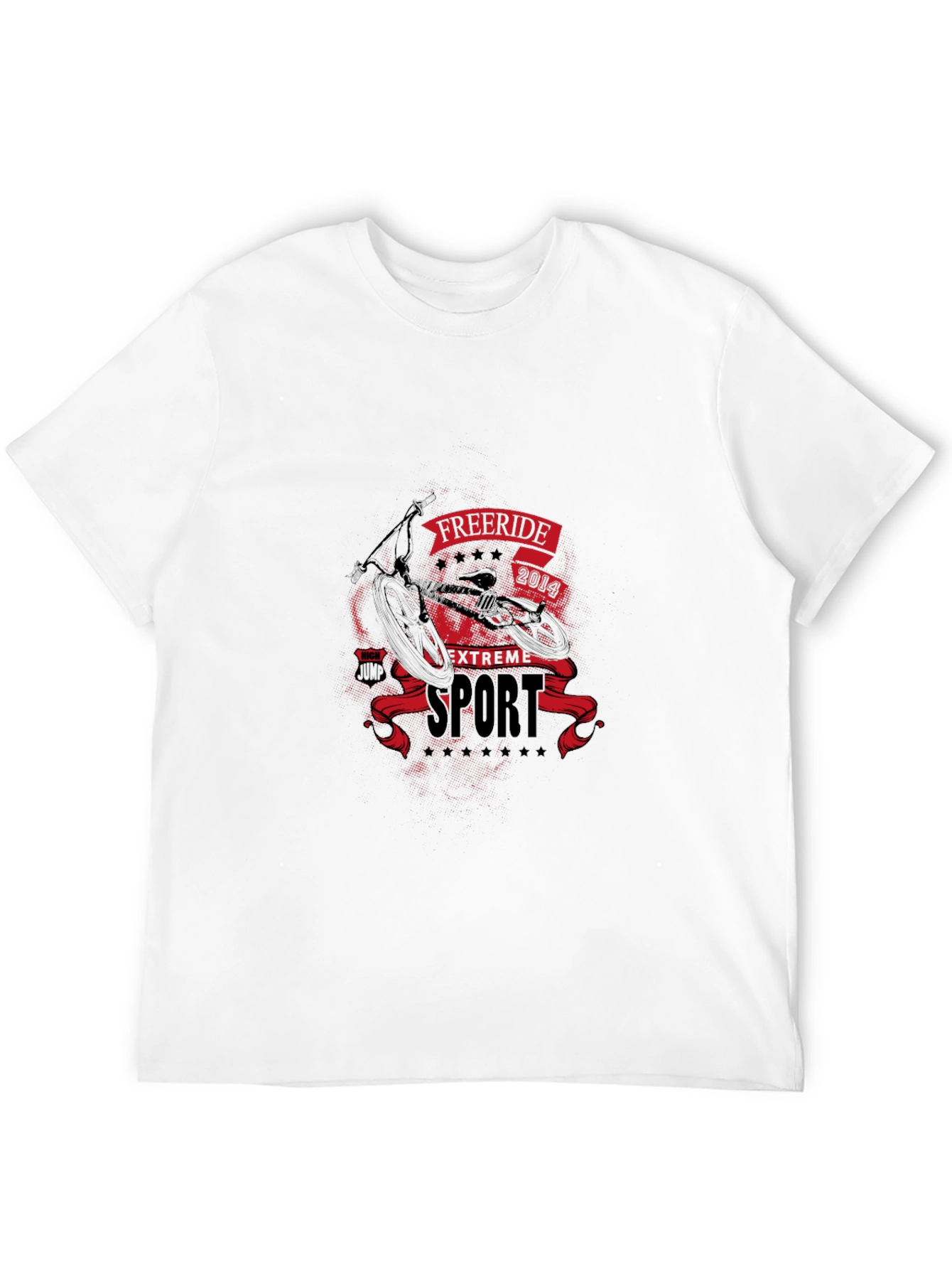 Freeride Extreme Sport Graphic Tee - Black