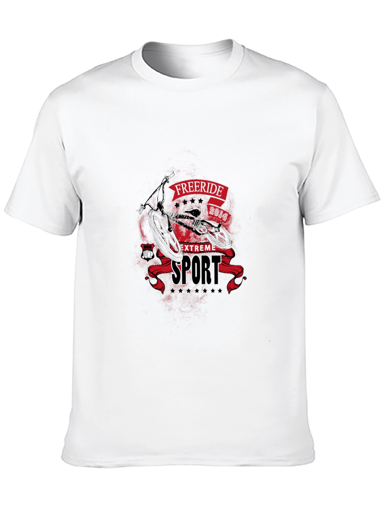 Freeride Extreme Sport Graphic Tee - Black