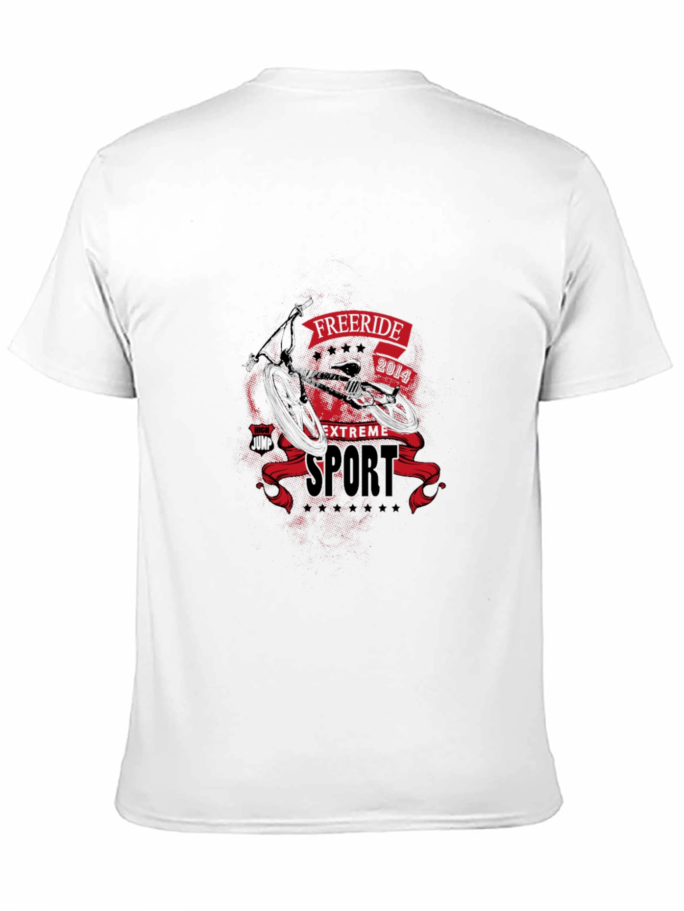 Freeride Extreme Sport Graphic Tee - Black