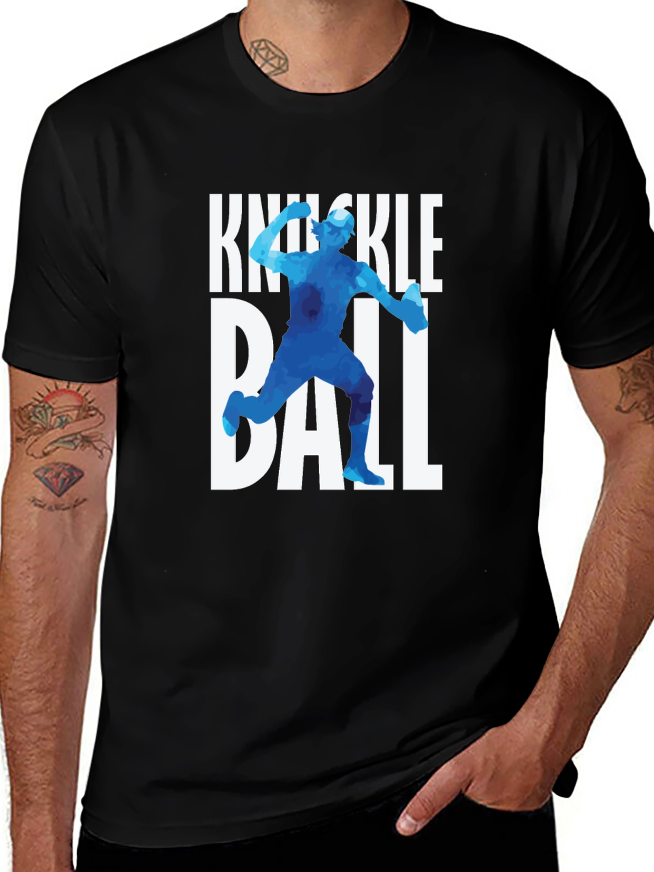 Knuckleball T-Shirt: Baseball Pitcher Graphic Tee
