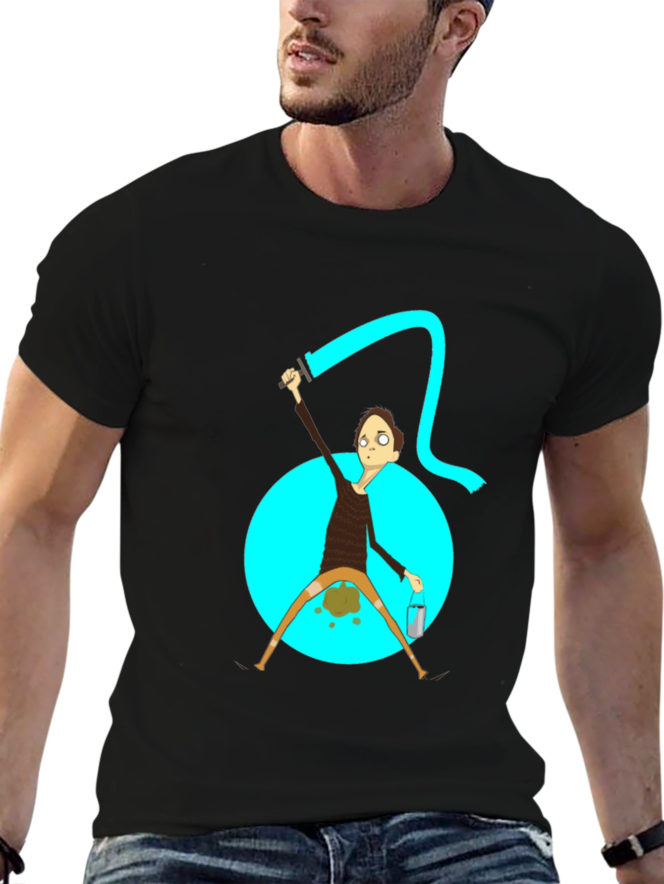 Humorous Painter Graphic T-Shirt
