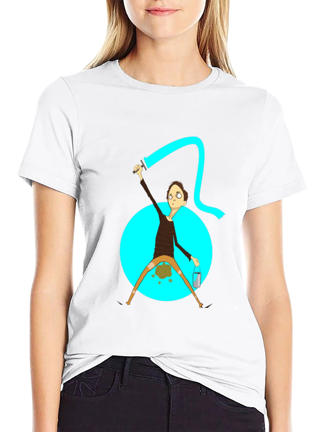 Humorous Painter Graphic T-Shirt