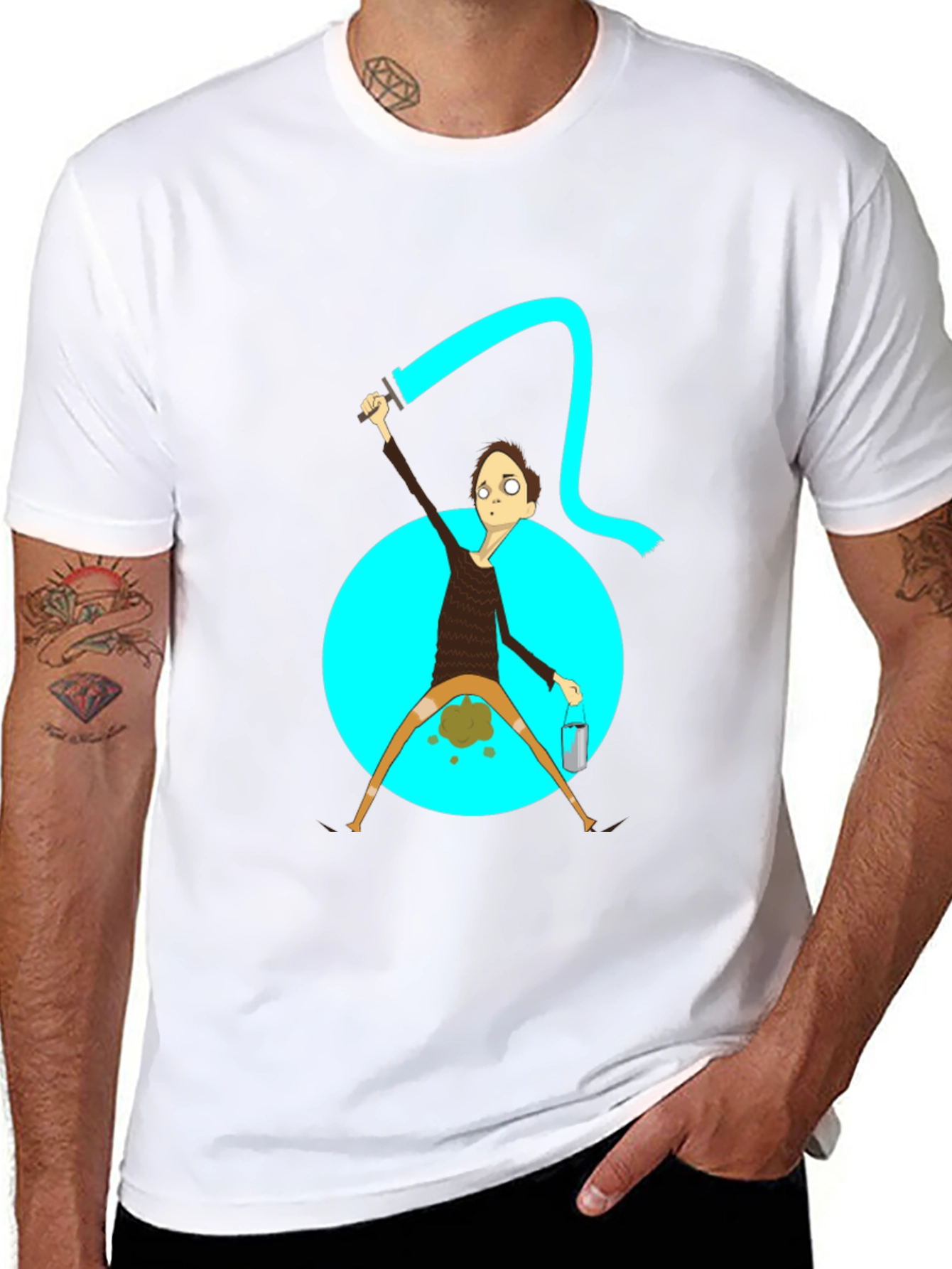 Humorous Painter Graphic T-Shirt