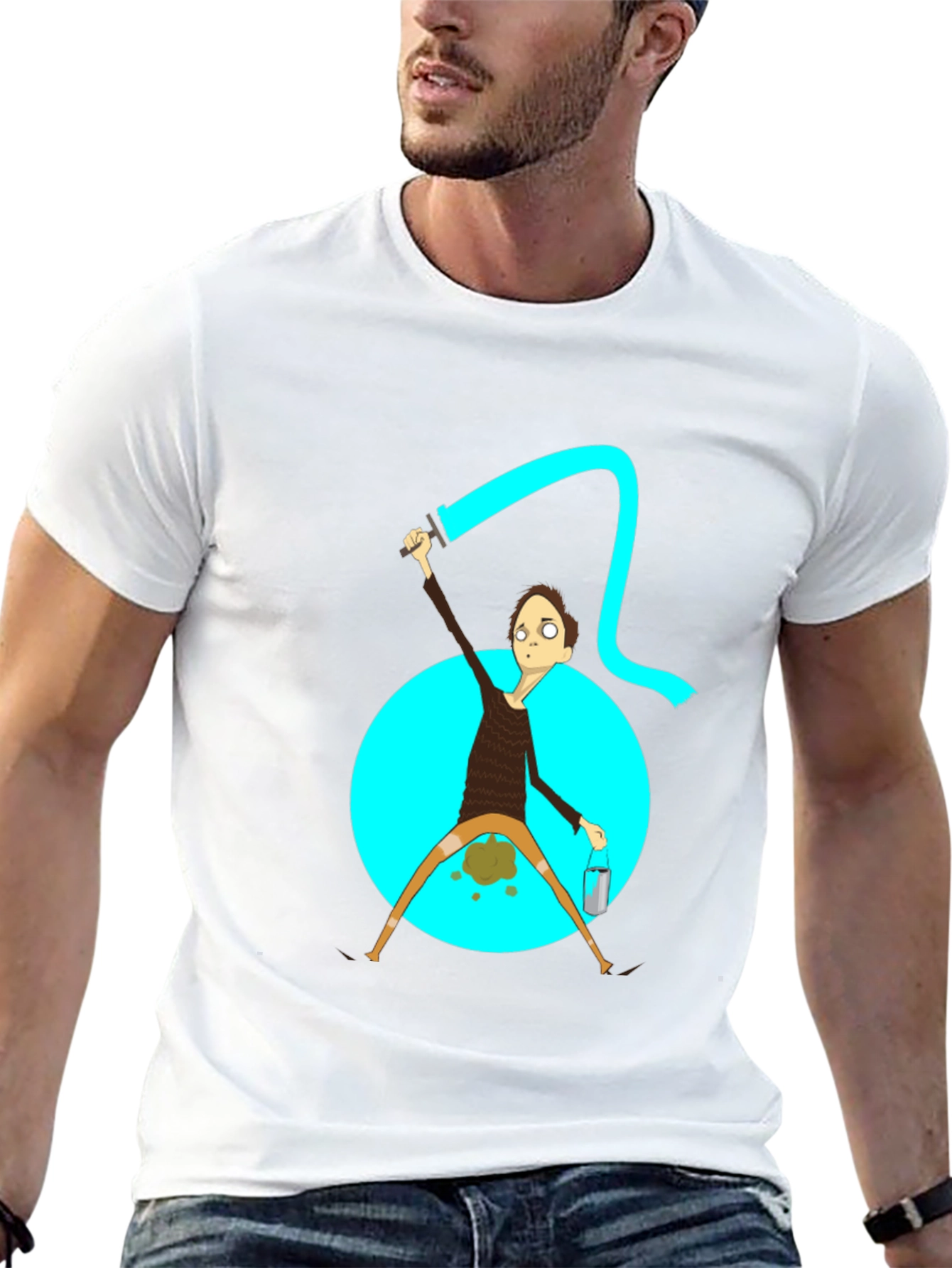 Humorous Painter Graphic T-Shirt