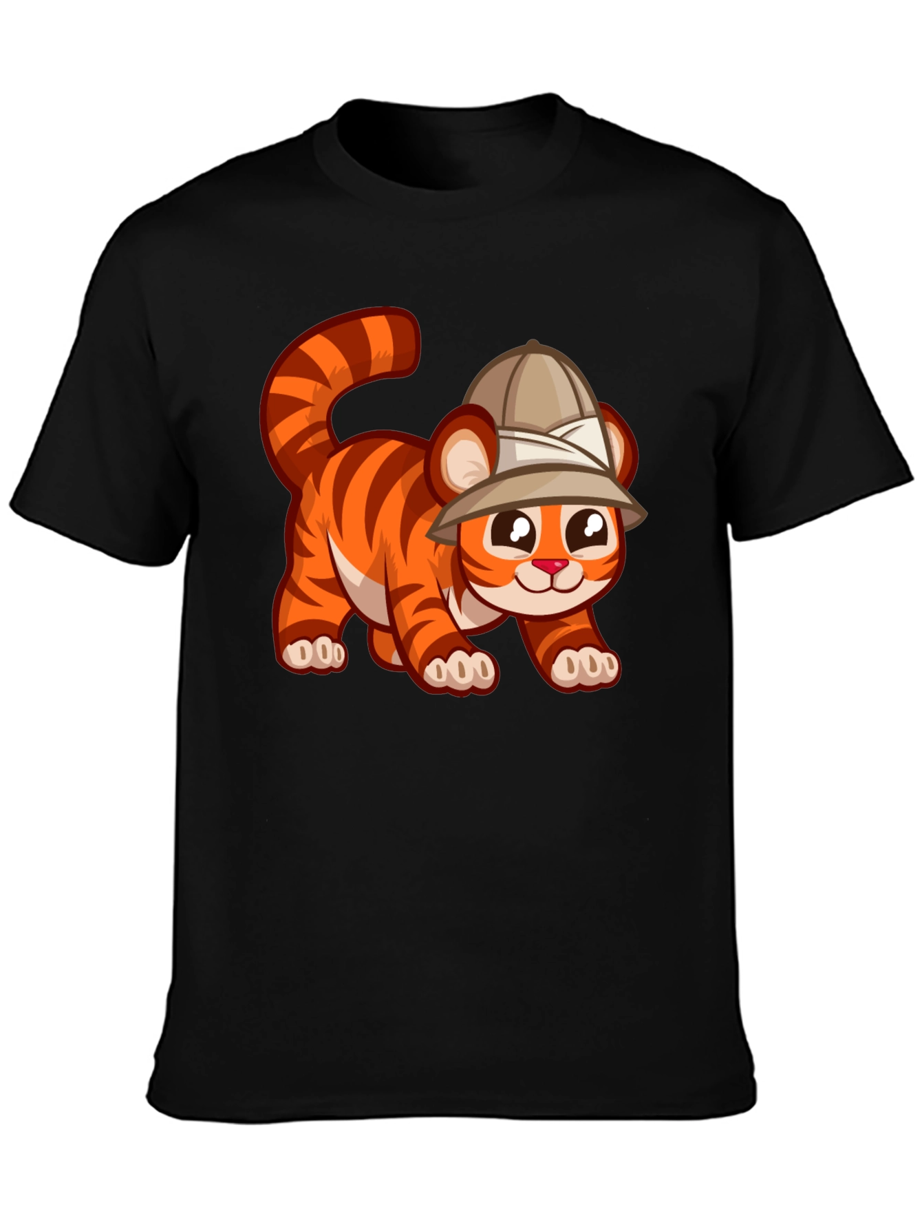 Cute Safari Tiger Graphic Tee