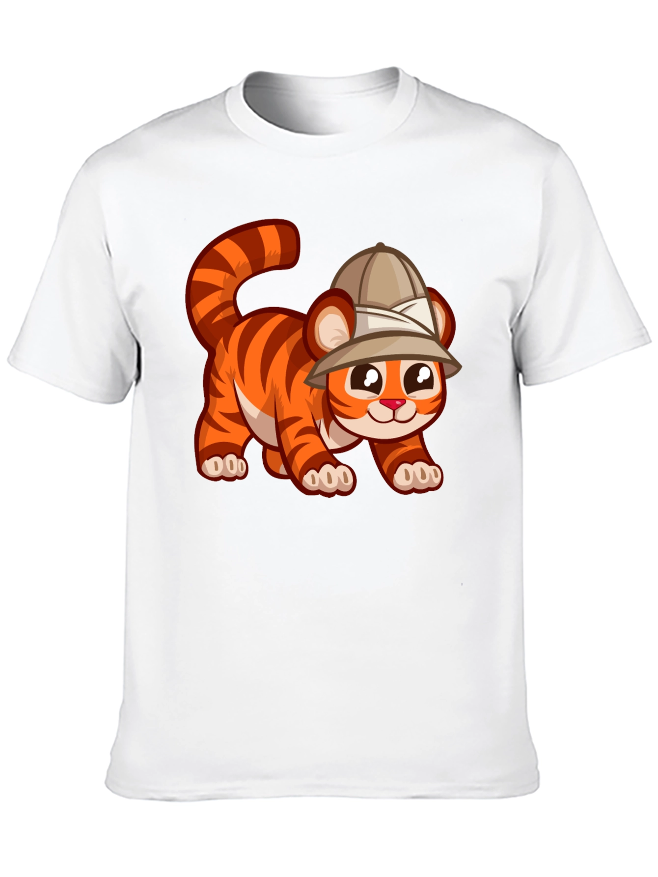 Cute Safari Tiger Graphic Tee
