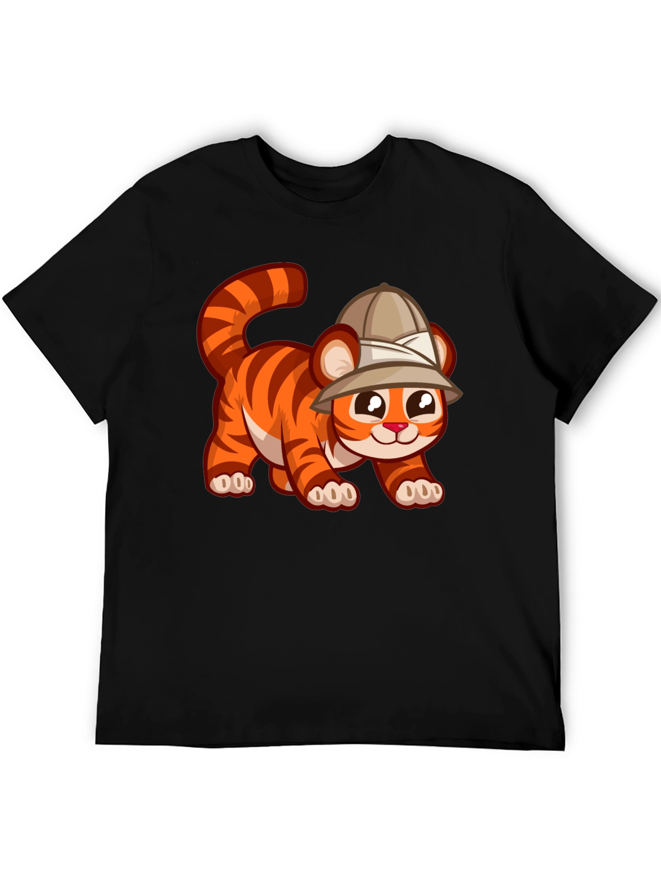 Cute Safari Tiger Graphic Tee