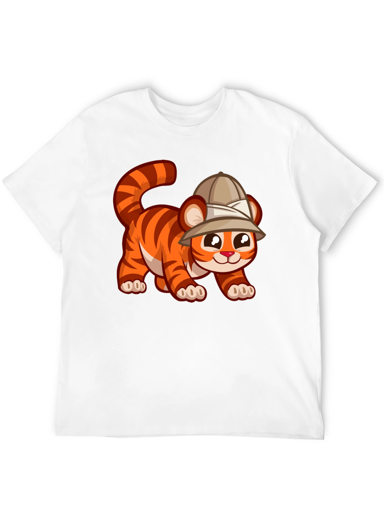 Cute Safari Tiger Graphic Tee
