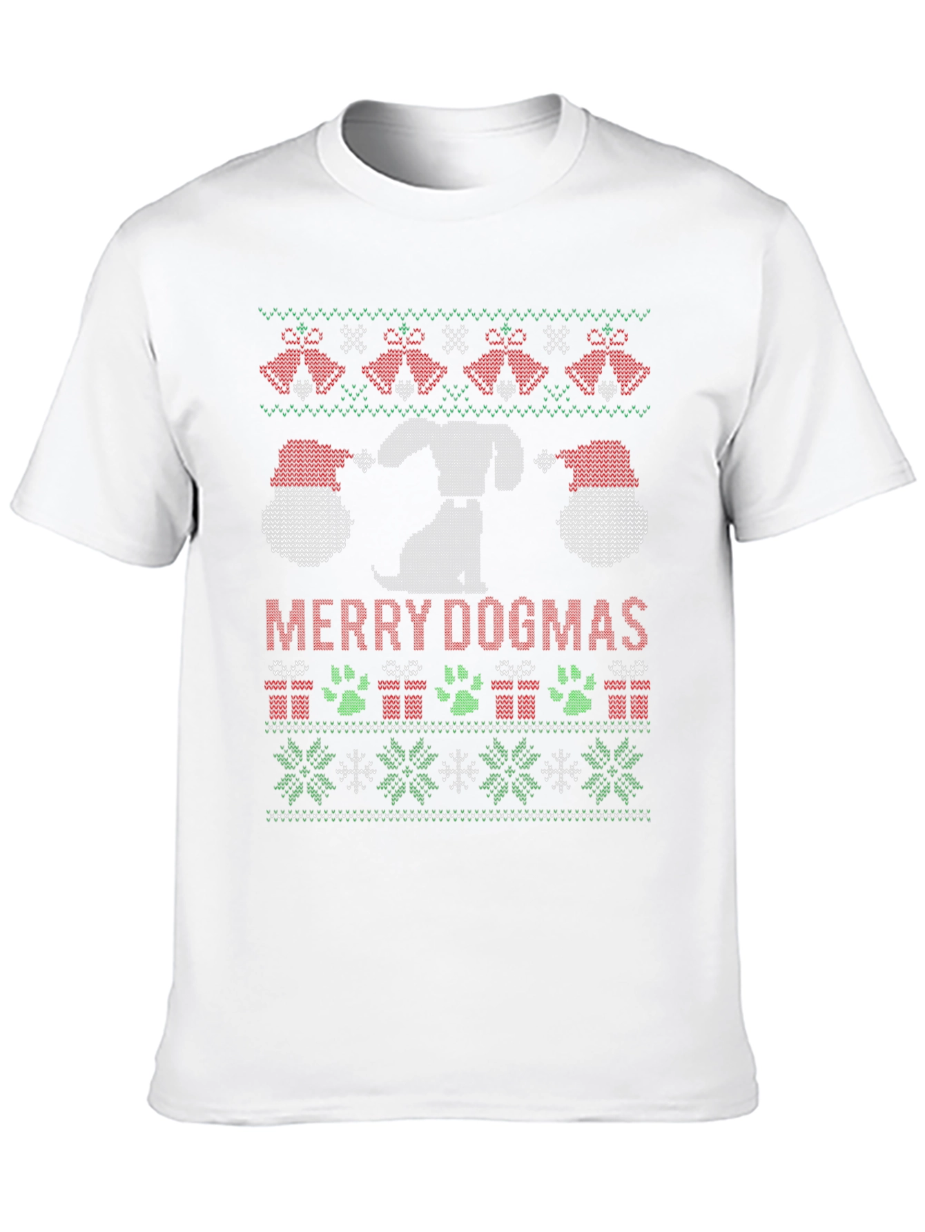 Merry Dogmas Ugly Christmas T-Shirt