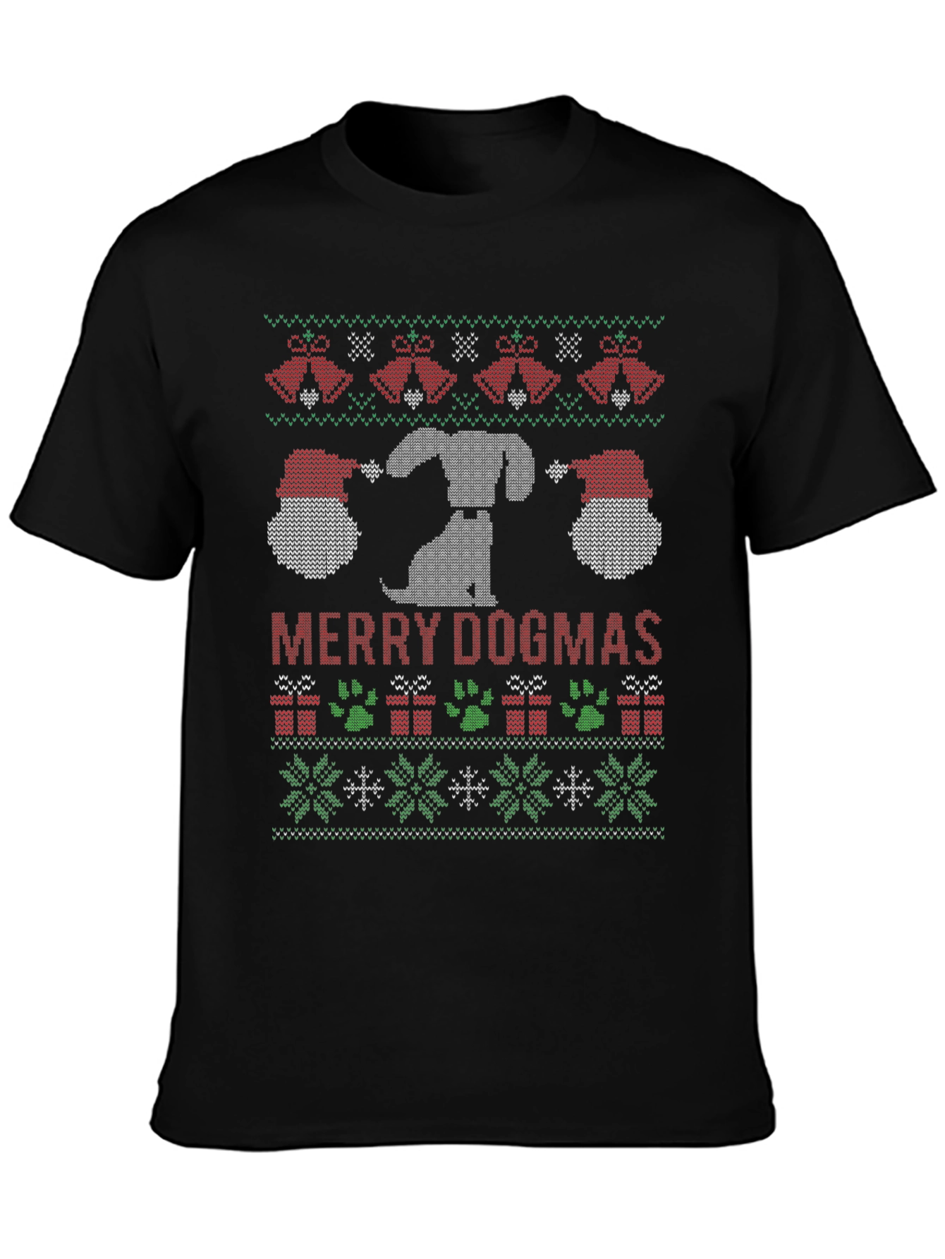 Merry Dogmas Ugly Christmas T-Shirt