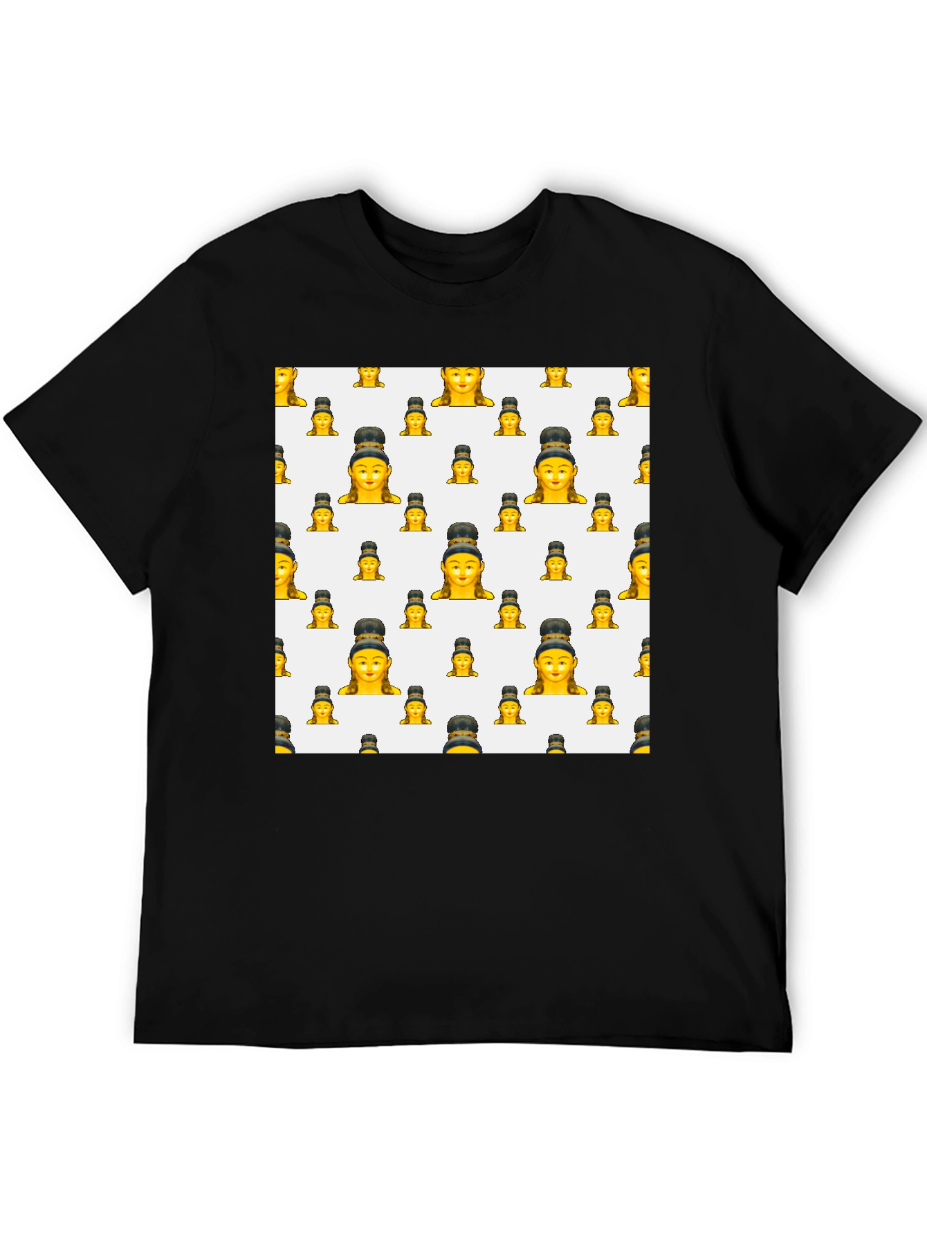 Emoji Buddha Black T-Shirt