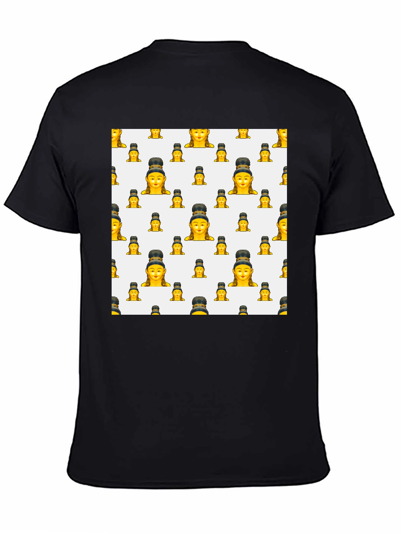 Emoji Buddha Black T-Shirt