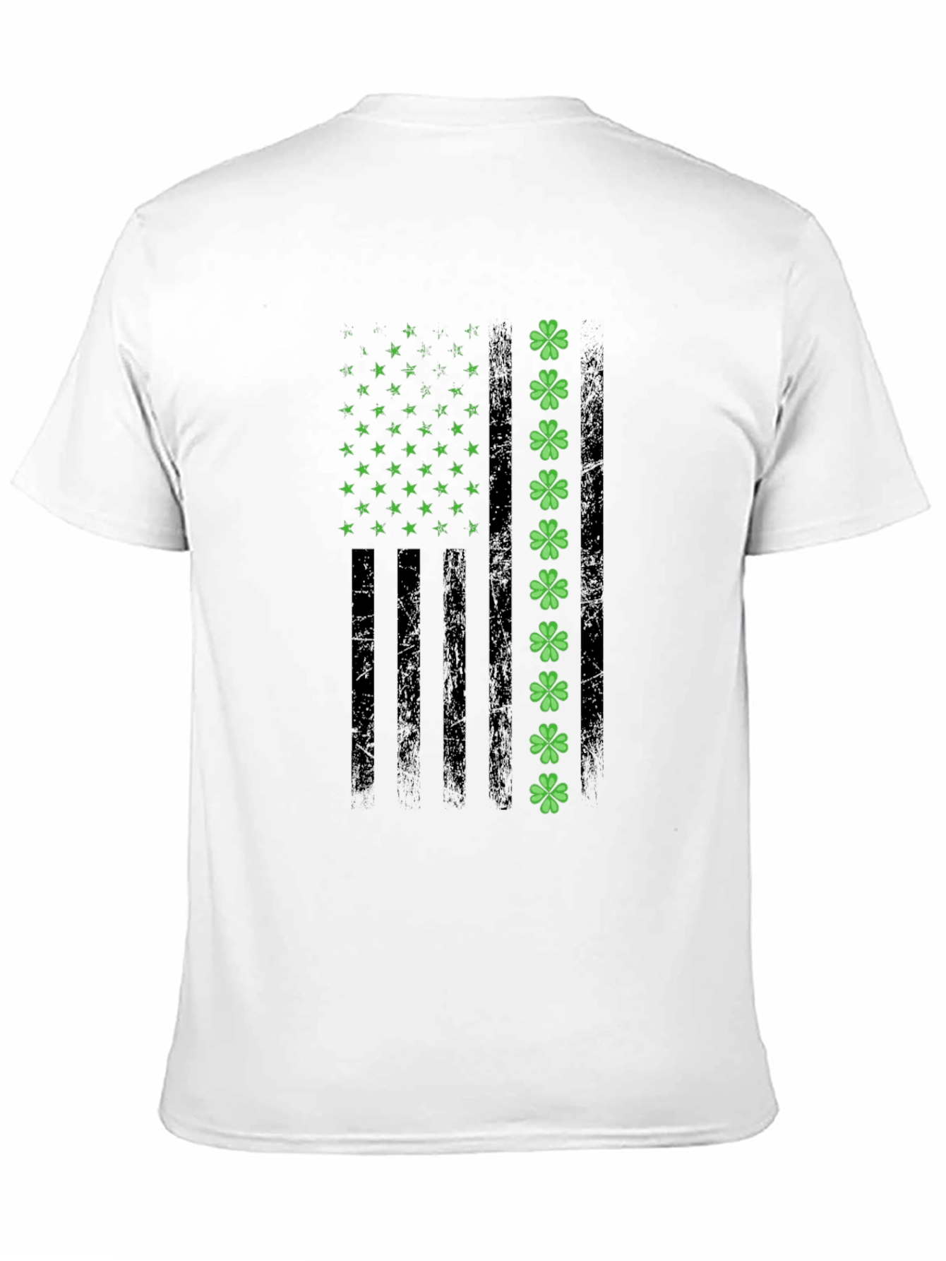 St. Patricks Day American Flag Shamrock T-Shirt