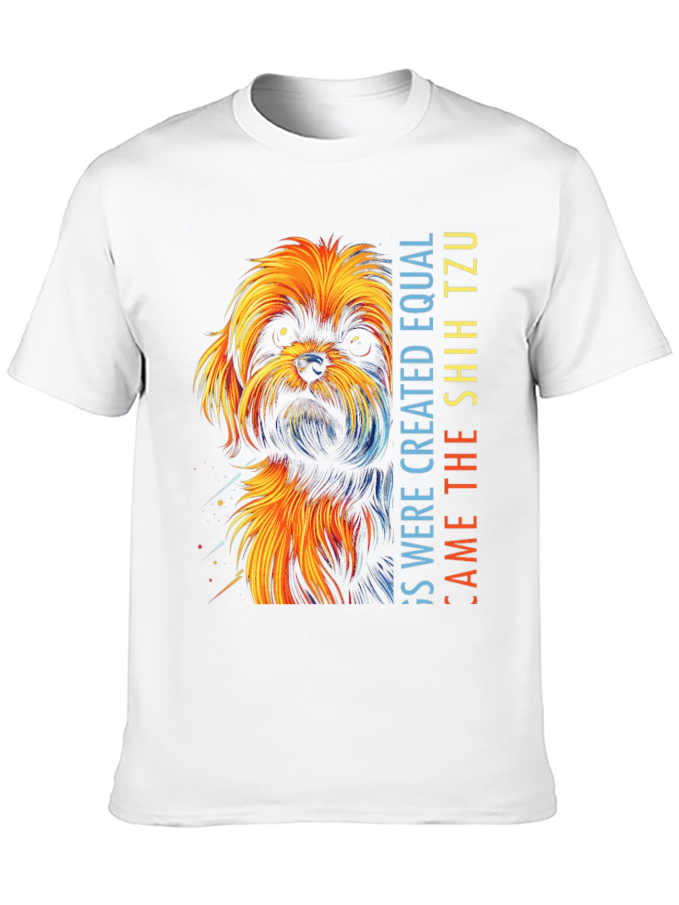 Shih Tzu Dog Graphic T-Shirt - Unisex Black Tee