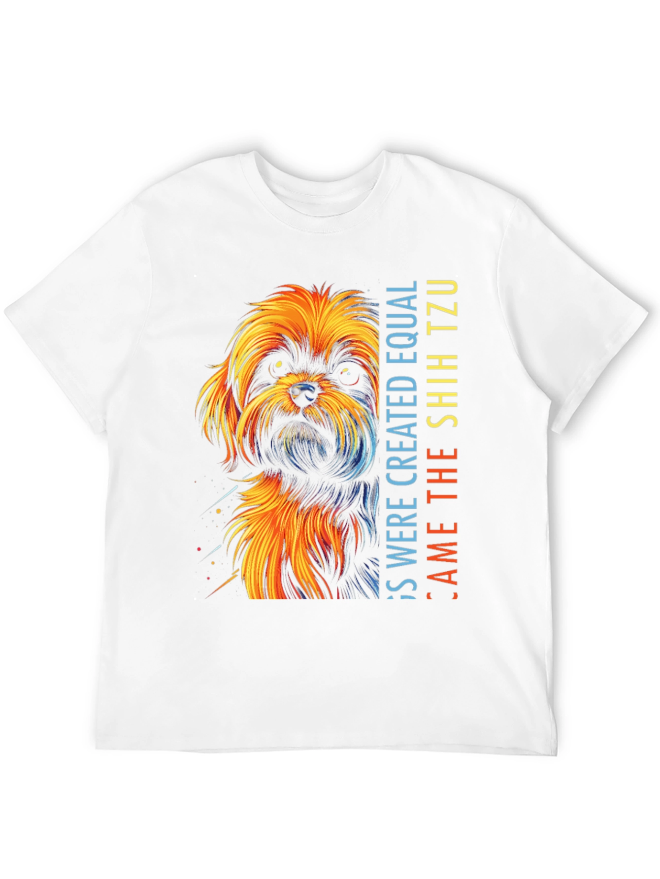 Shih Tzu Dog Graphic T-Shirt - Unisex Black Tee