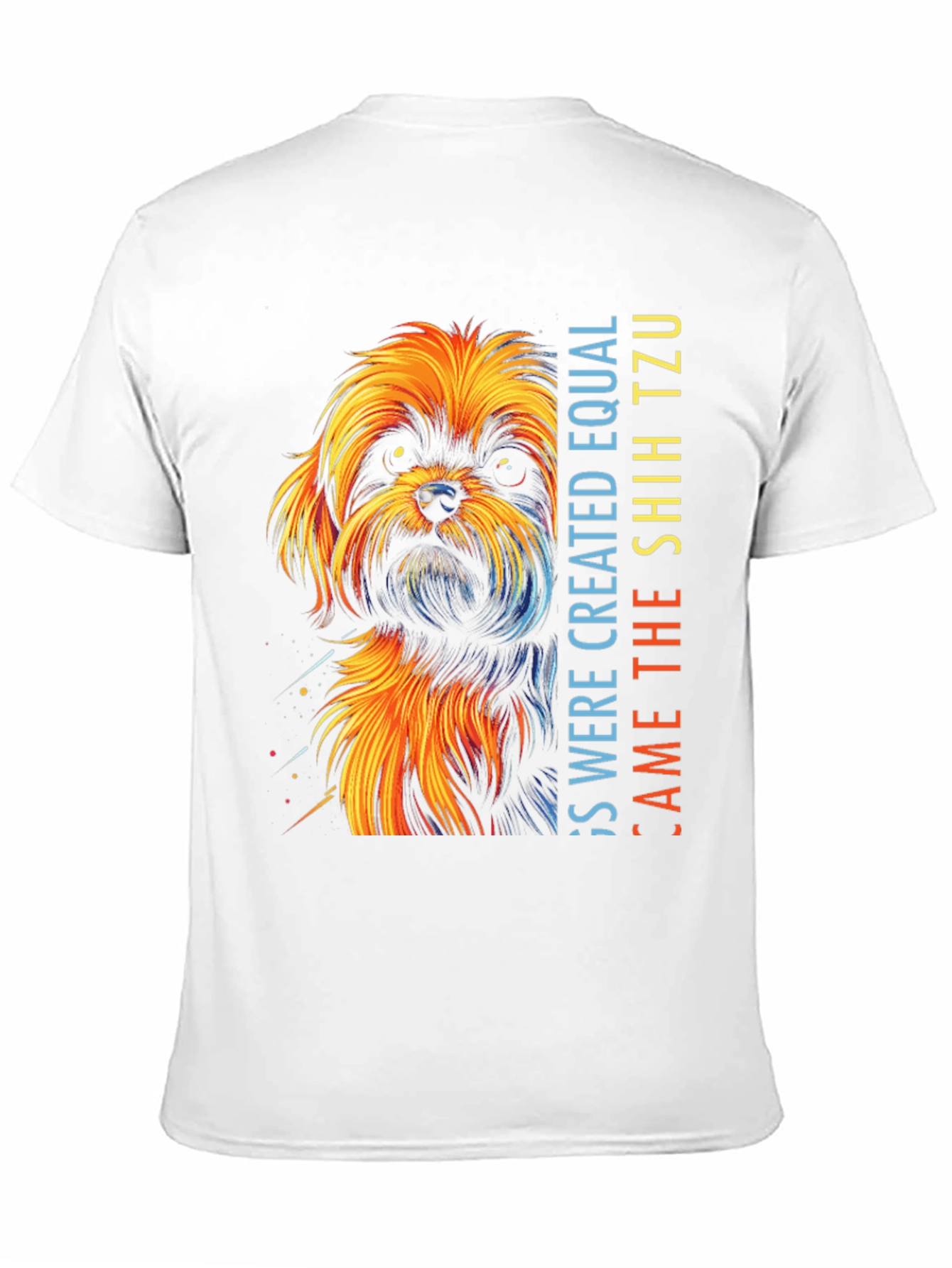 Shih Tzu Dog Graphic T-Shirt - Unisex Black Tee