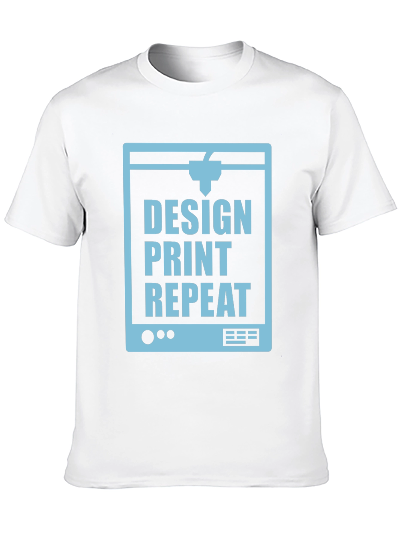 Design Print Repeat 3D Printing Black T-Shirt