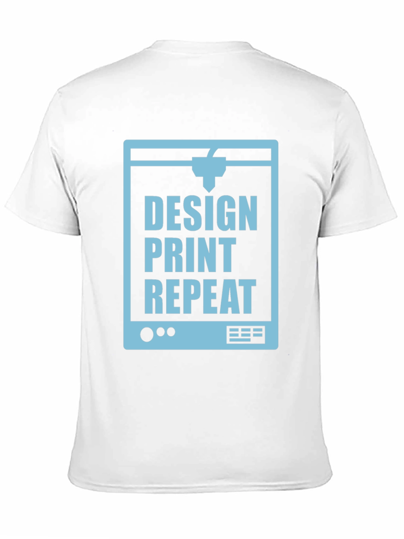 Design Print Repeat 3D Printing Black T-Shirt