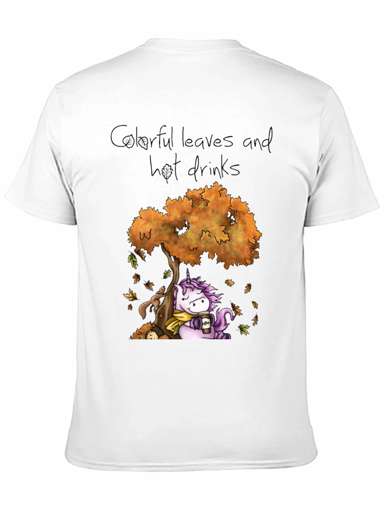 Fall Unicorn Coffee T-Shirt