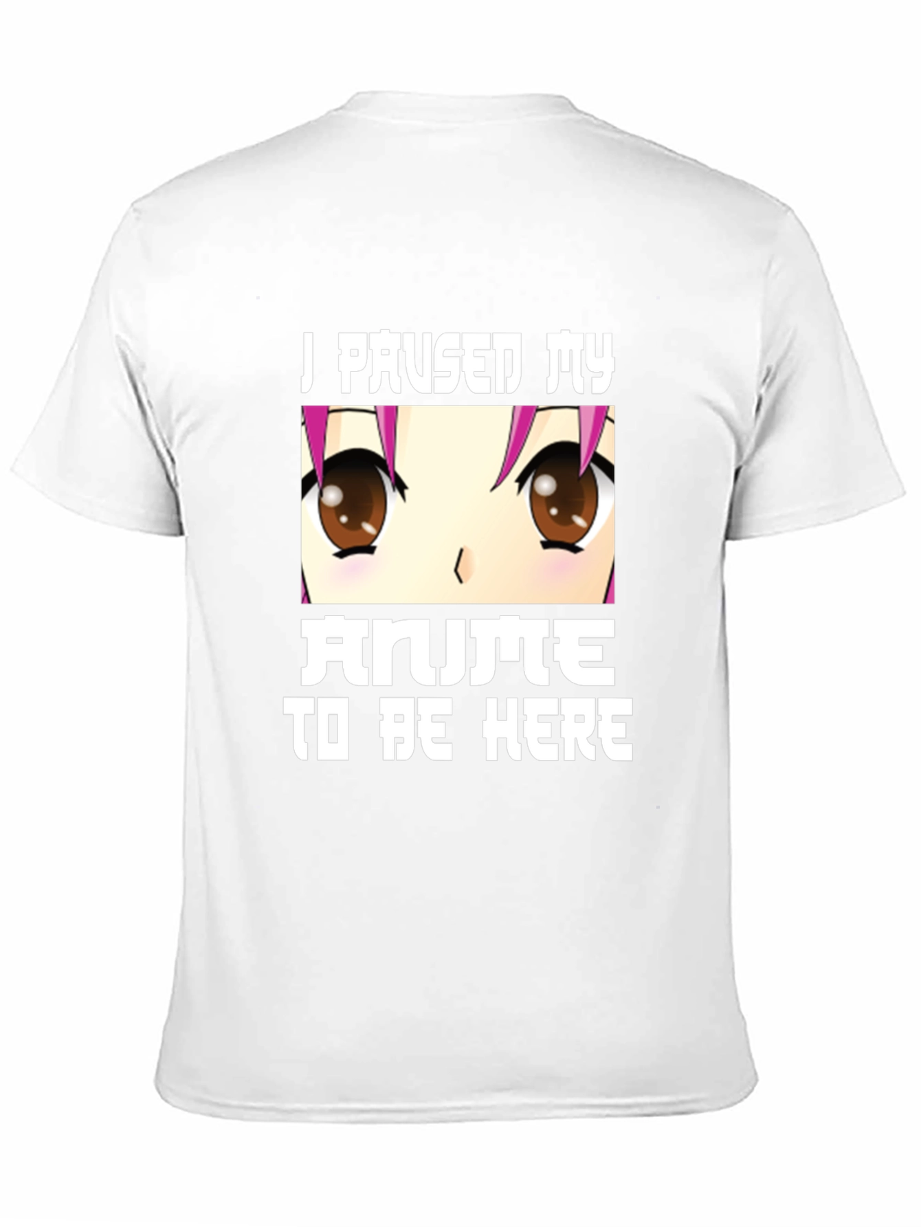Anime Lover Tee: I Paused My Anime Black T-Shirt